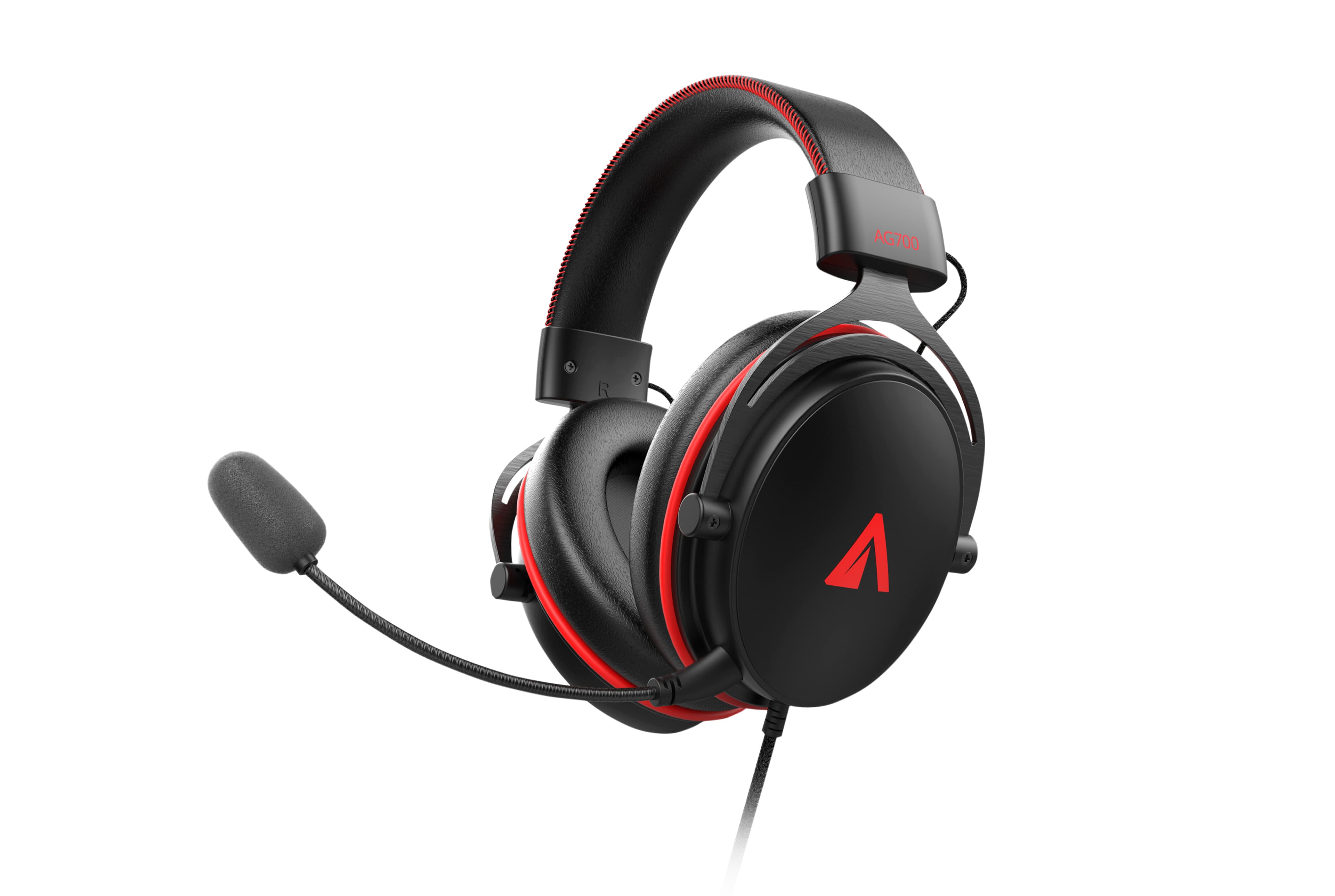 ABYSM AG700 Pro 7.1 Black Auriculares Alámbrico Diadema Juego Negro, Rojo