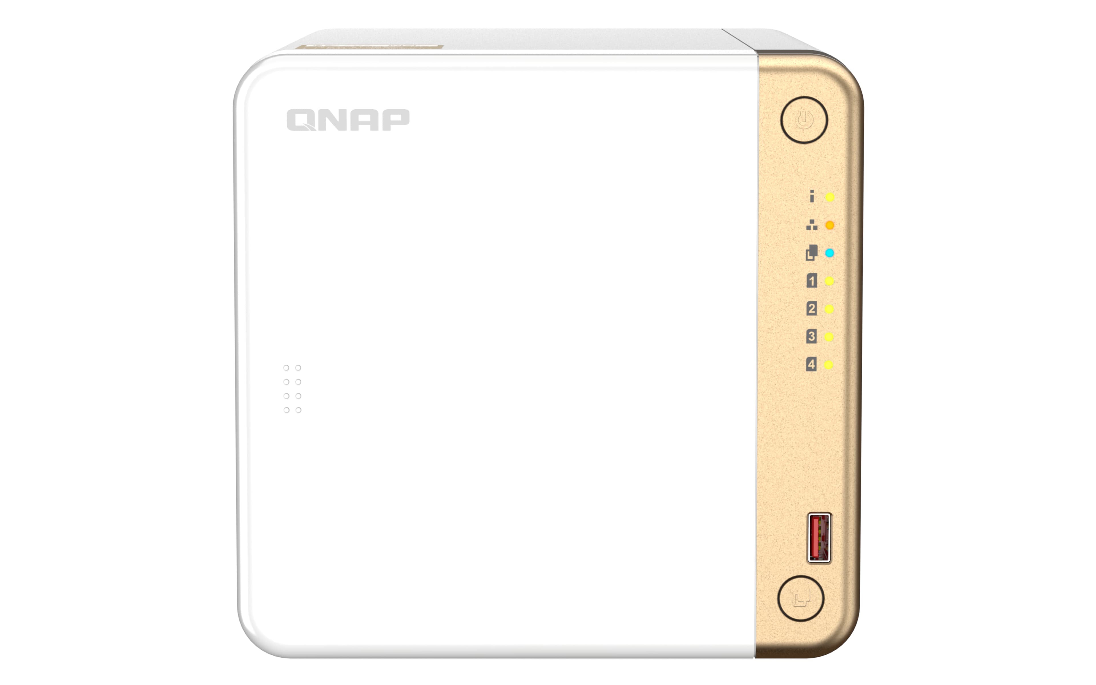 QNAP TS-462-4G servidor de almacenamiento NAS Torre Intel® Celeron® N4505 4 GB DDR4 0 TB QNAP QTS Blanco