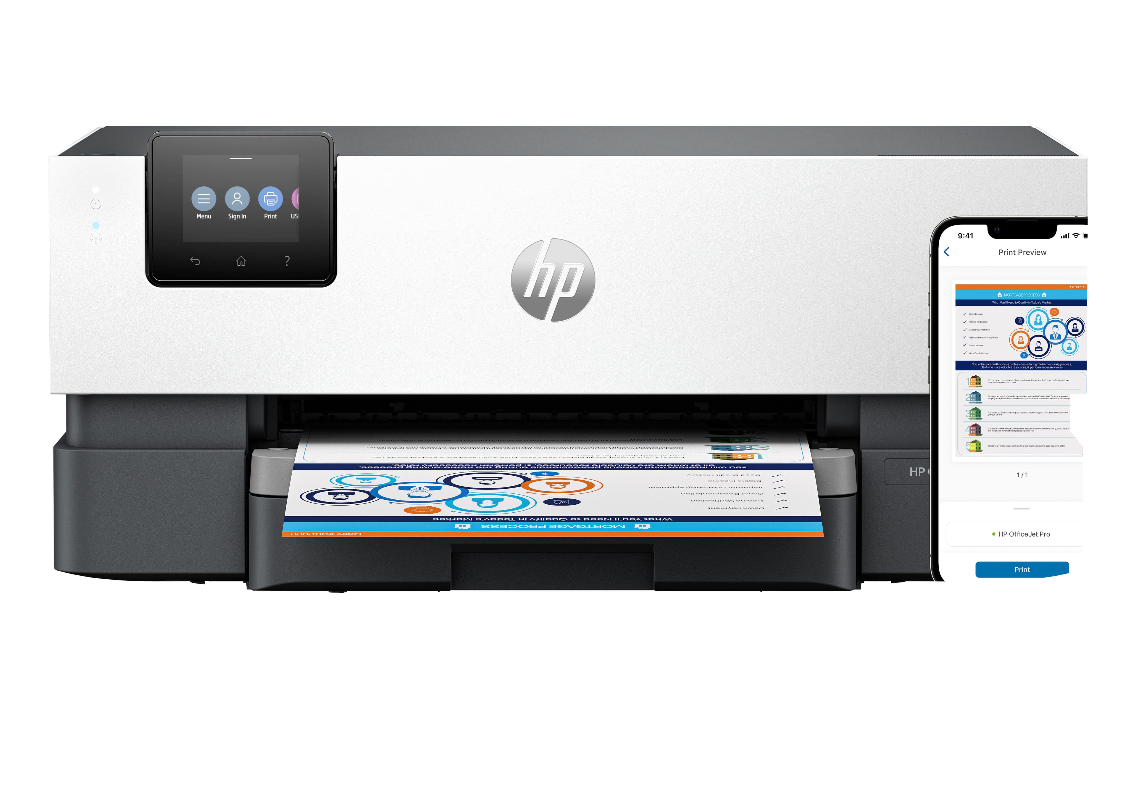 HP OfficeJet Pro 9110b Inalámbrico Color Impresora, Impresión a doble cara
