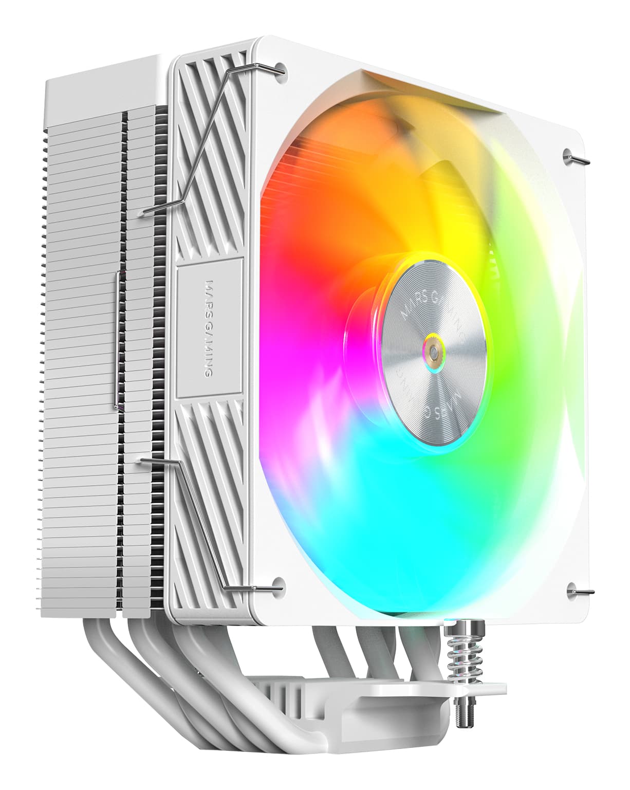 Mars Gaming MCPUX5ARGBW sistema de refrigeración para ordenador Procesador Refrigerador de aire 12 cm Blanco 1 pieza(s)