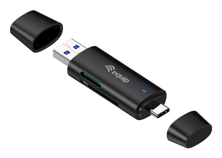 Equip 245462 lector de tarjeta USB 3.2 Gen 1 (3.1 Gen 1) Type-A/Type-C Negro