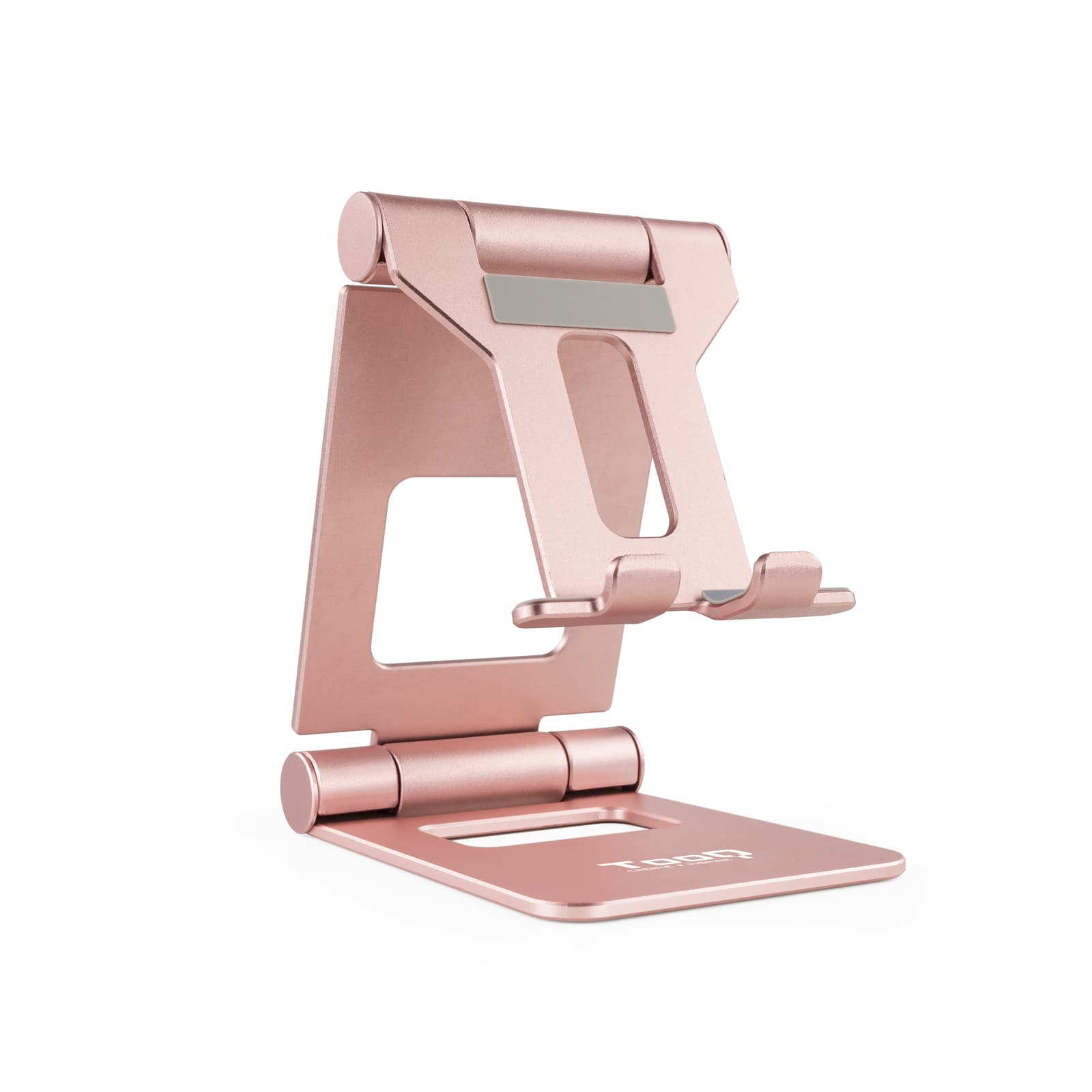 TooQ Soporte de sobremesa ajustable para teléfono / tablet hasta 10”, Rosa Velvet