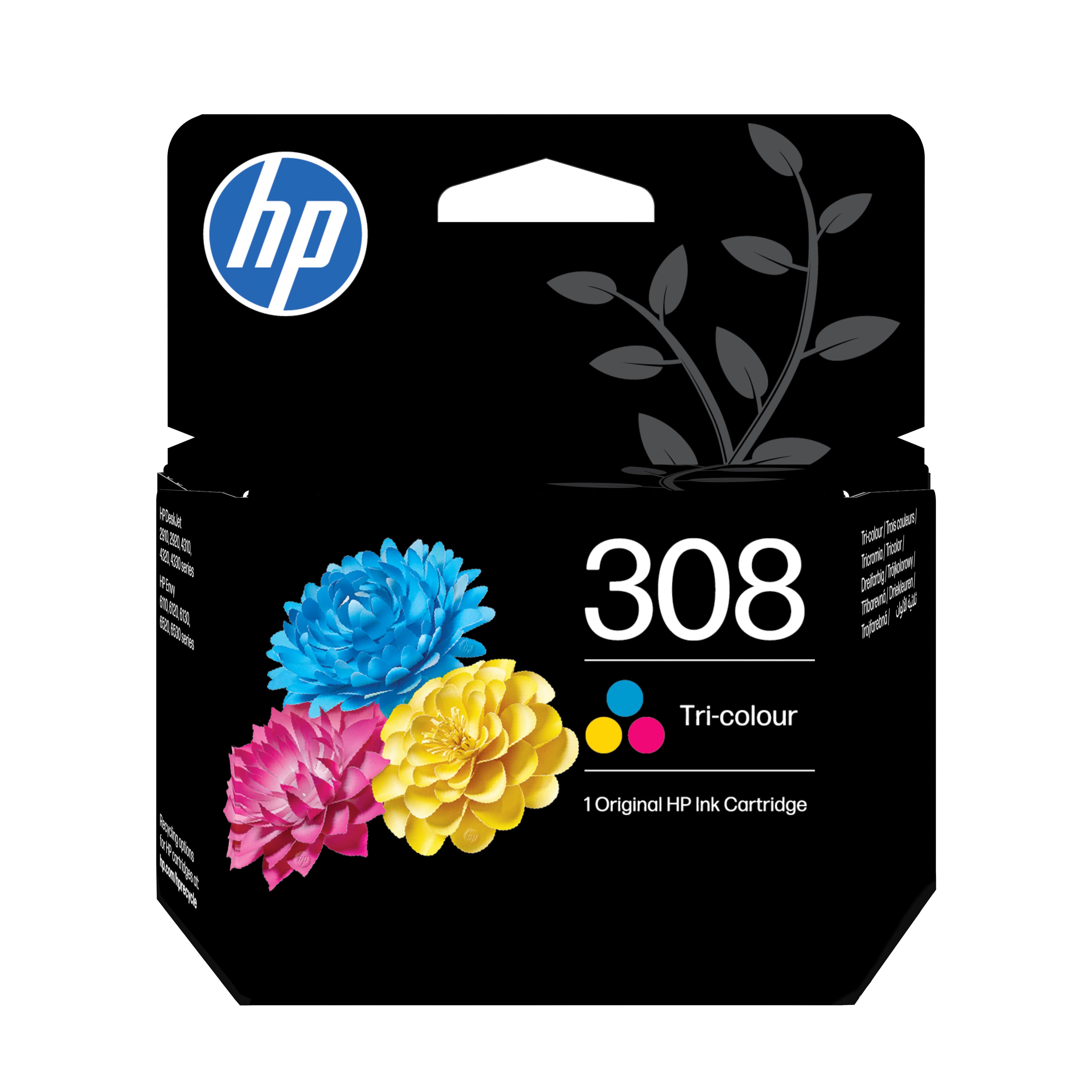 HP Cartucho de Tinta Original 308 tricolor