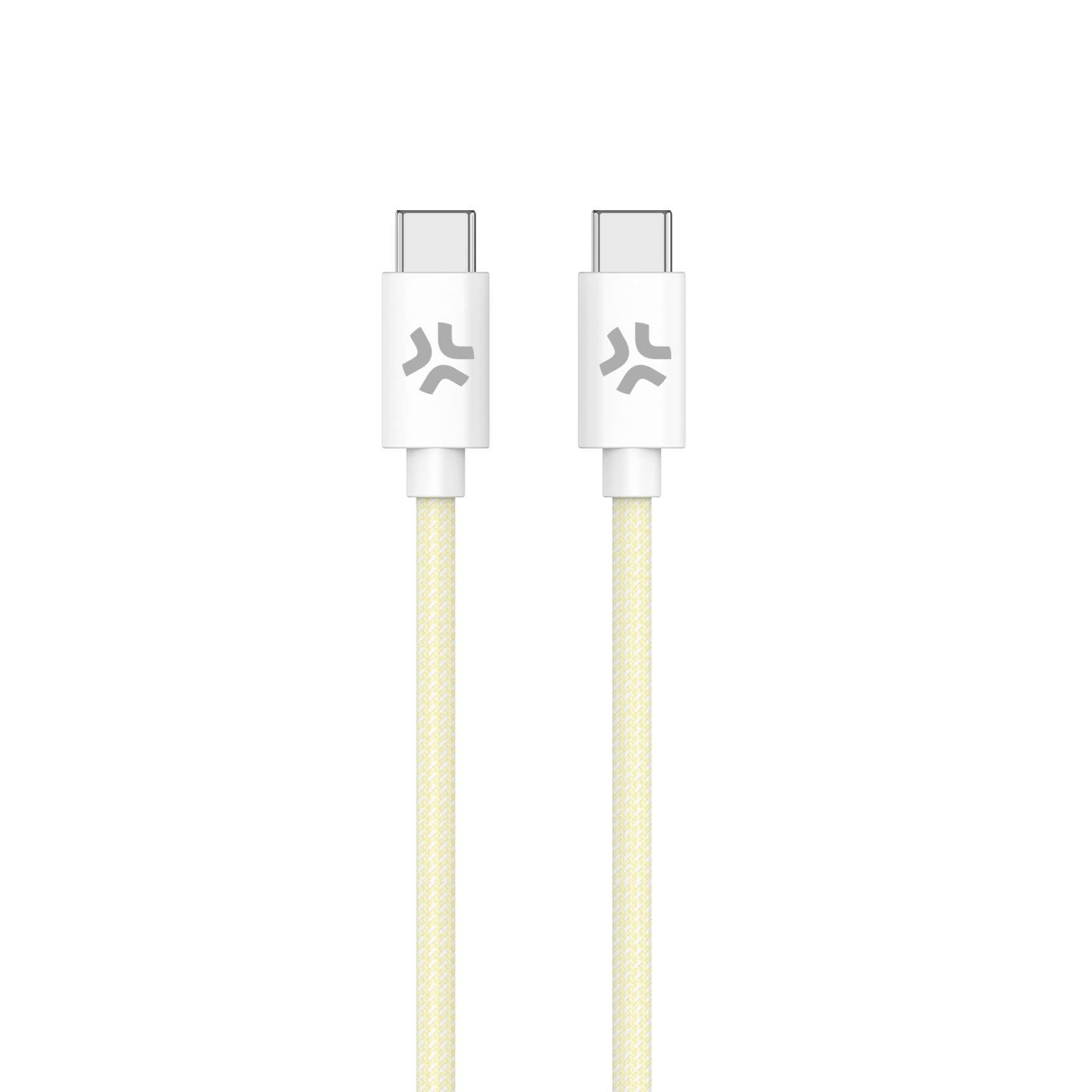 Celly USBCUSBCCOTTYL cable USB 1,5 m USB C 60 W Blanco, Amarillo