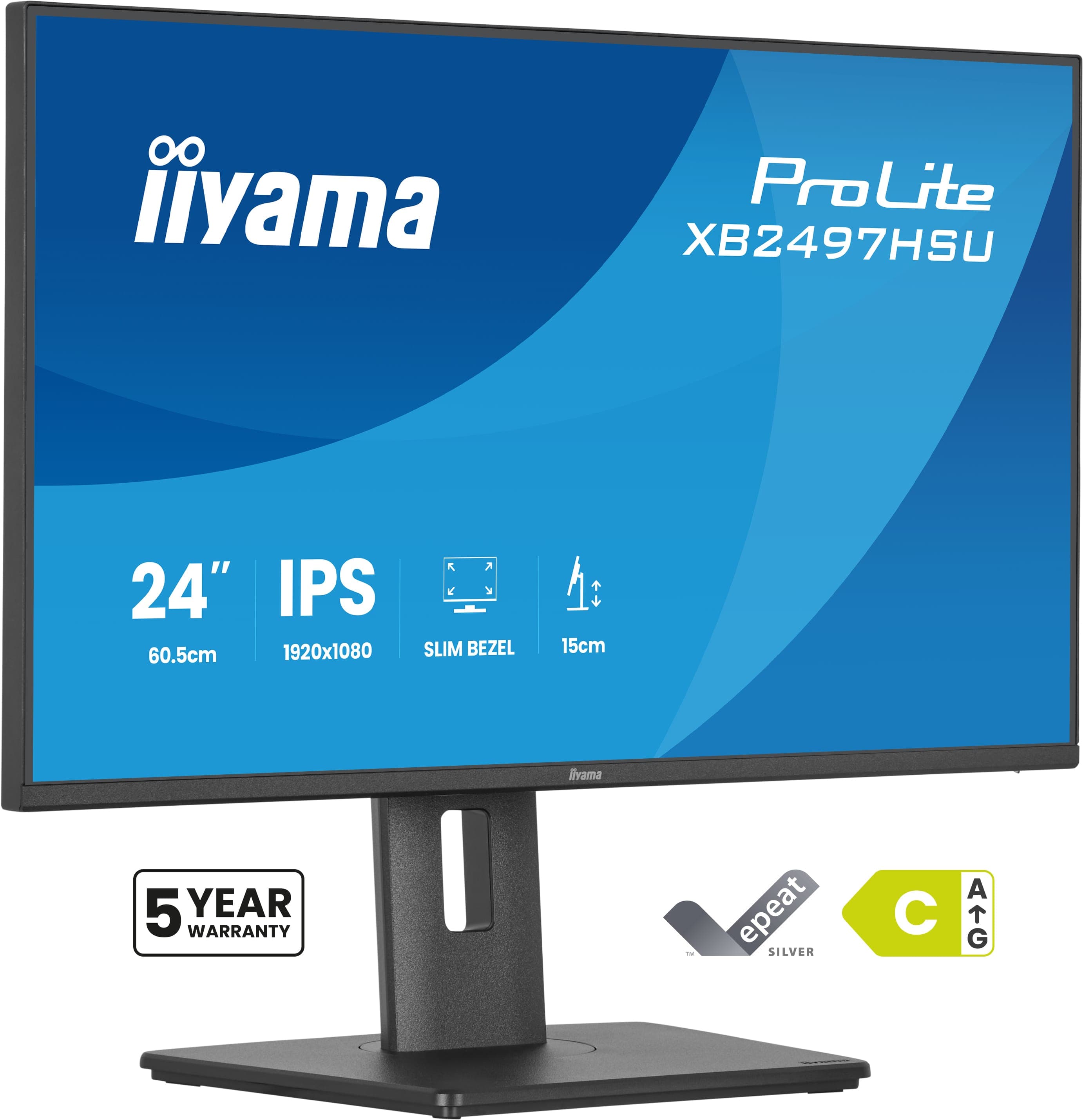 iiyama ProLite XB2497HSU-B1 pantalla para PC 60,5 cm (23.8") 1920 x 1080 Pixeles Full HD LED Negro