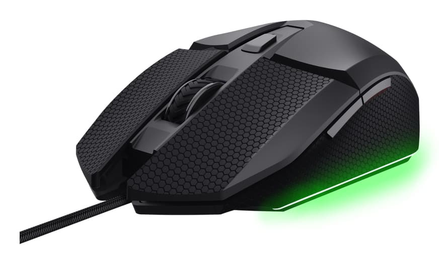 Trust GXT121 FELOX+ ratón Juego Mano derecha USB tipo A Óptico 10000 DPI