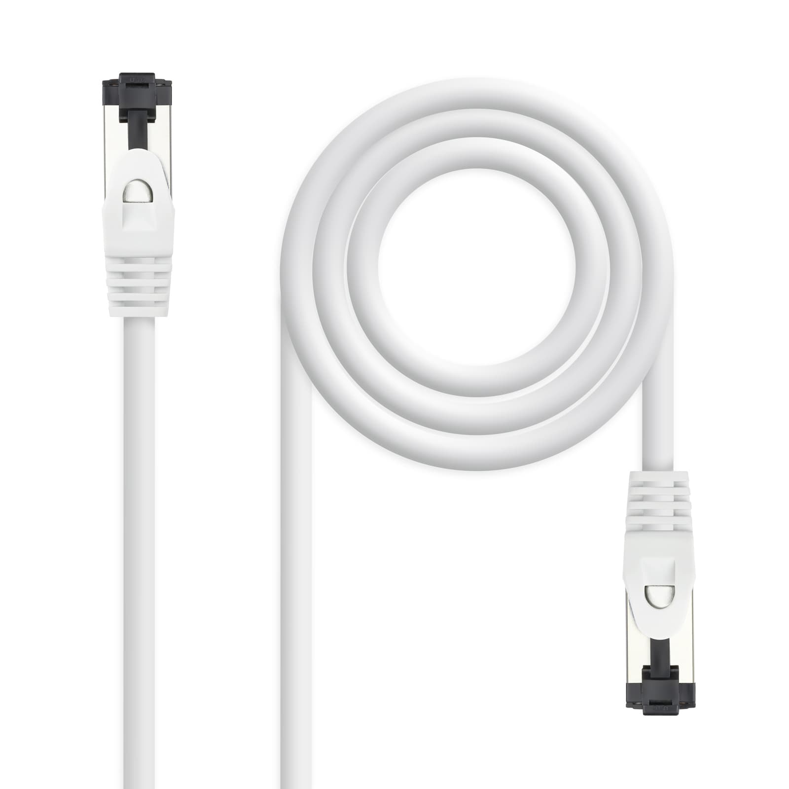 Nanocable Cable de Red Latiguillo Cat.8.1 2GHz LSZH SSTP AWG26, Blanco, 2 m