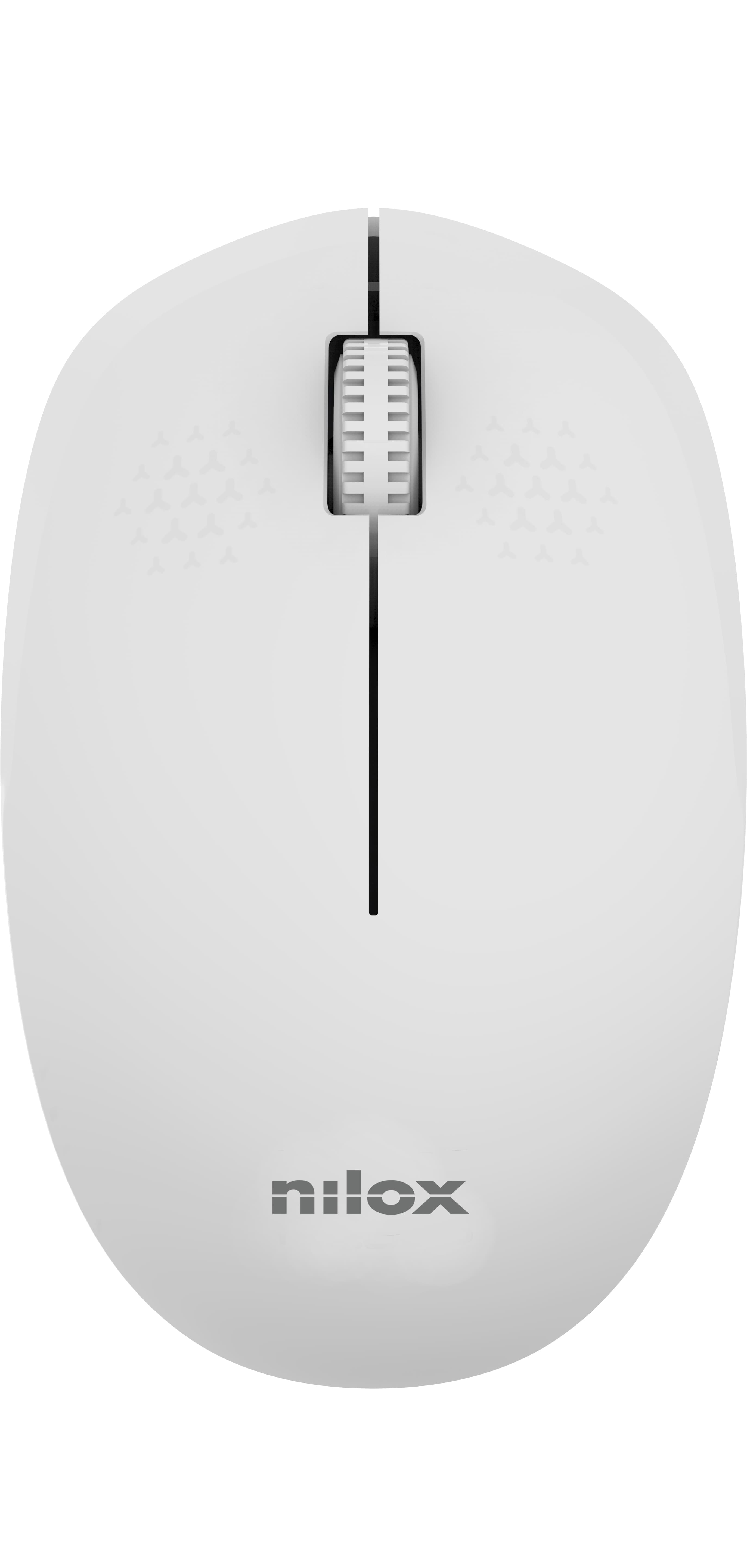 Nilox Ratón Wireless 1000 DPI, 3 botones, Gris