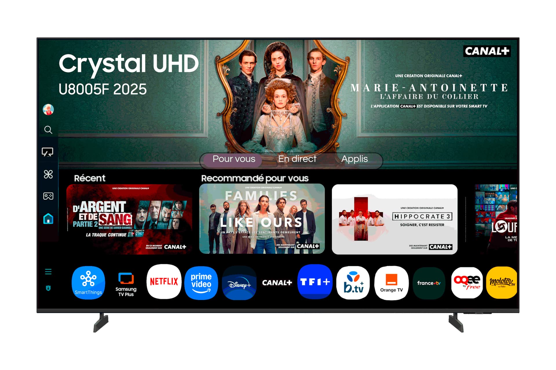 Samsung TU65U8005FU 165,1 cm (65") 4K Ultra HD Smart TV Wifi Negro