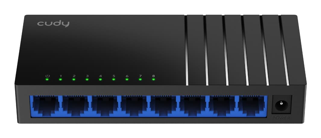 Cudy GS108D switch No administrado Gigabit Ethernet (10/100/1000) Negro
