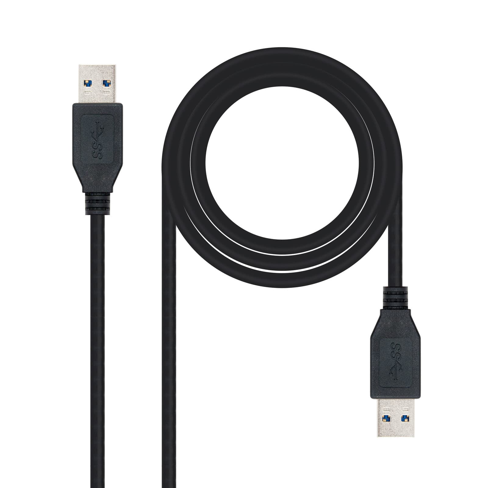Nanocable 10.01.1002-BK cable USB USB 3.2 Gen 1 (3.1 Gen 1) 2 m USB A 5 Gbit/s Negro