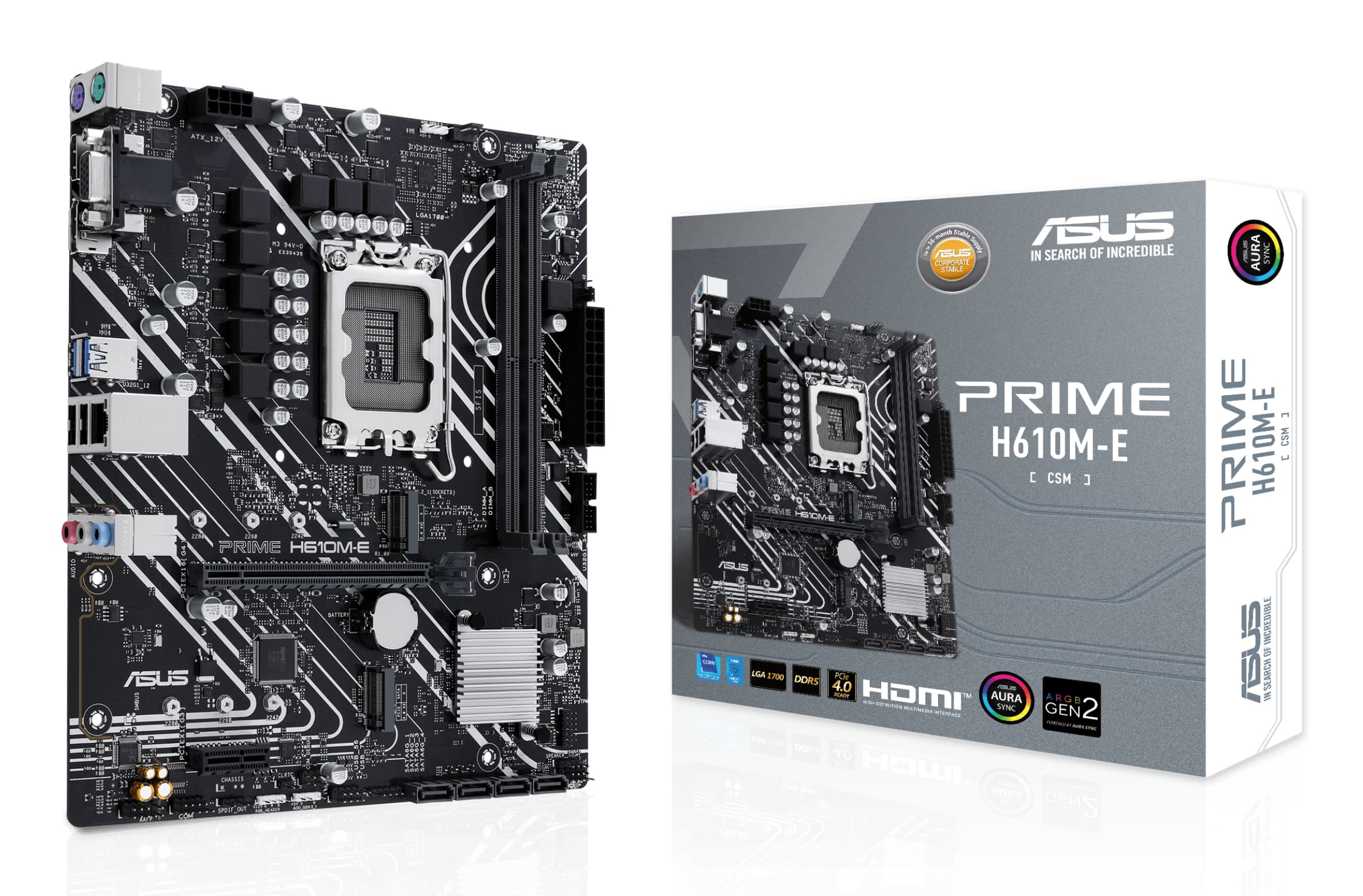 ASUS PRIME H610M-E-CSM Intel H610 LGA 1700 micro ATX