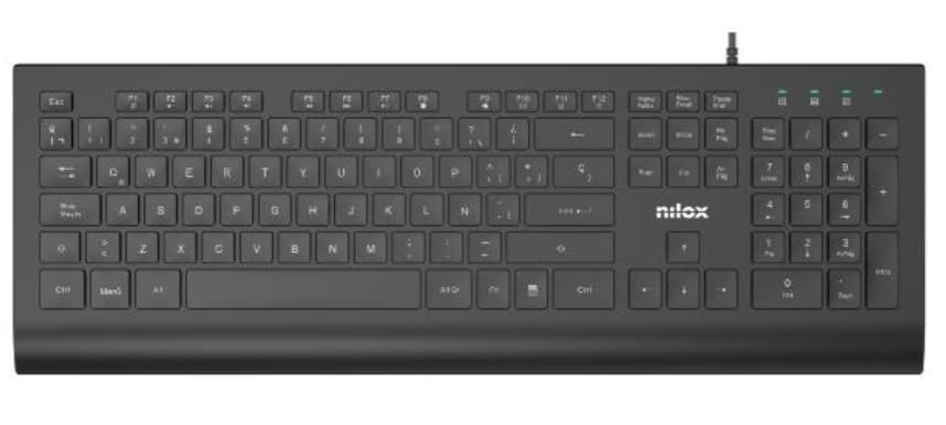 Nilox NXKBE000014 teclado Oficina USB Español Negro