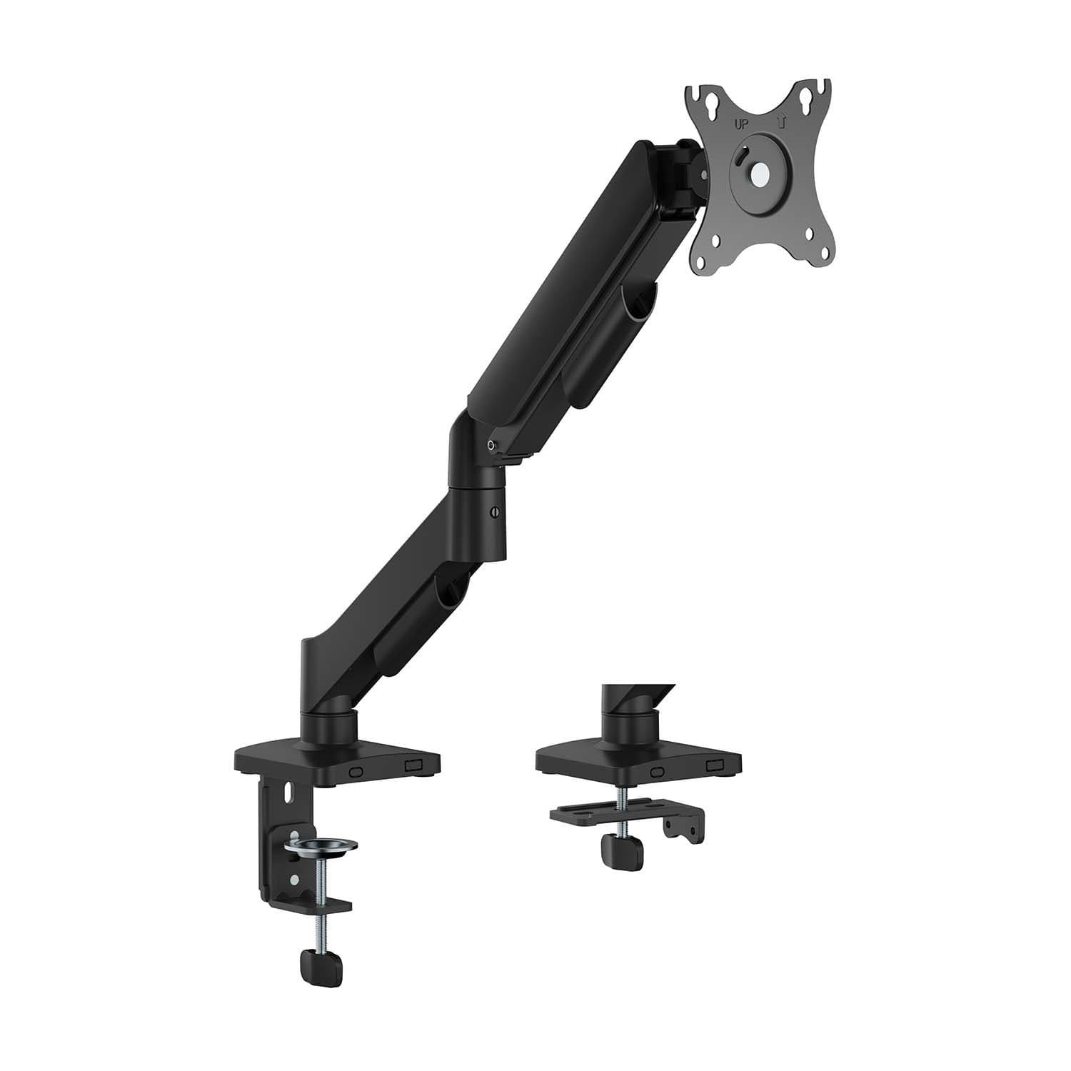 AISENS Soporte de Mesa Eco Contrapeso Giratorio e Inclinable para Monitor/TV 9KG (3 Pivotes, 1 Brazo) de 17"-32", Negro