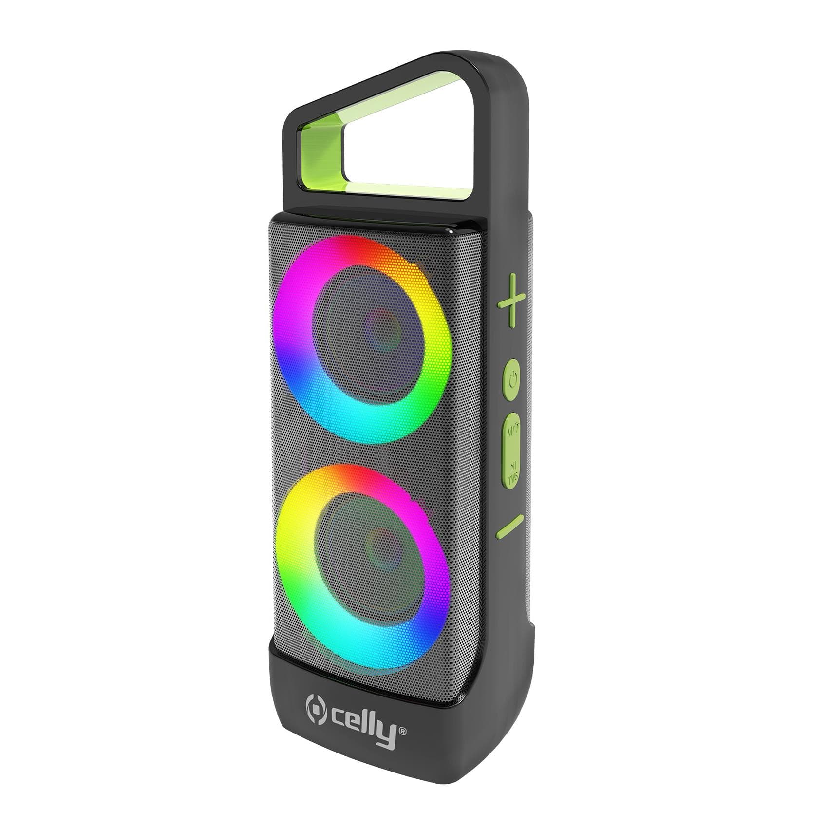 Celly GROOVERGBBK altavoz portátil o de fiesta Altavoz para fiestas Negro 10 W