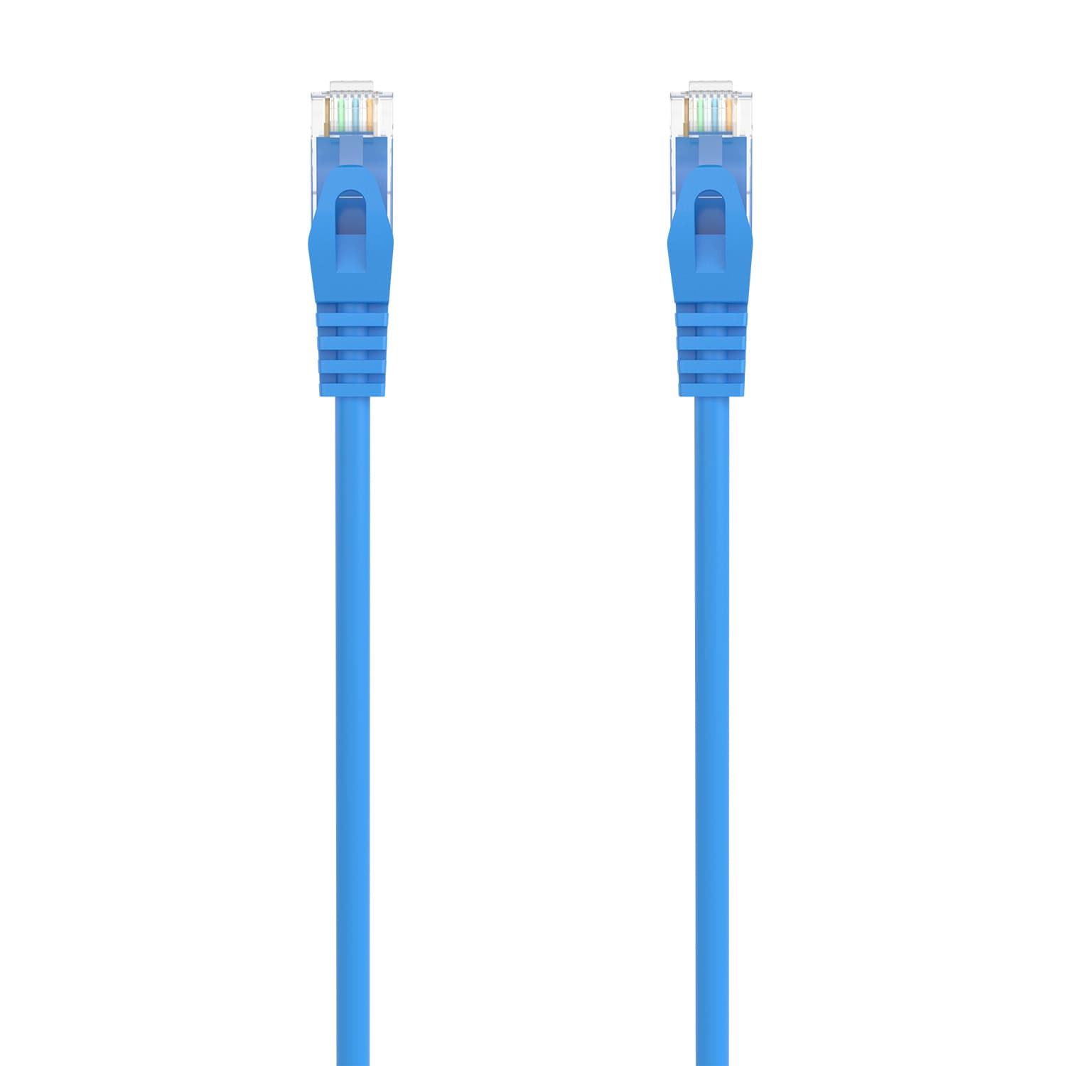 AISENS Cable de Red Latiguillo RJ45 LSZH Cat.6A 500 Mhz UTP AWG24, Azul, 0.5M