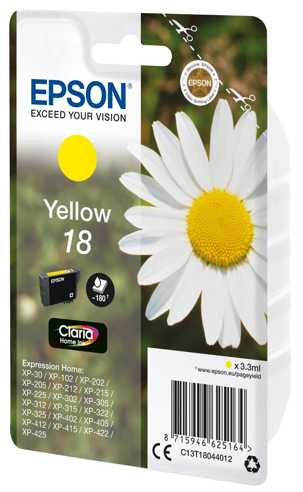 Epson Daisy Tinta amarilla 18 Claria Home Margarita