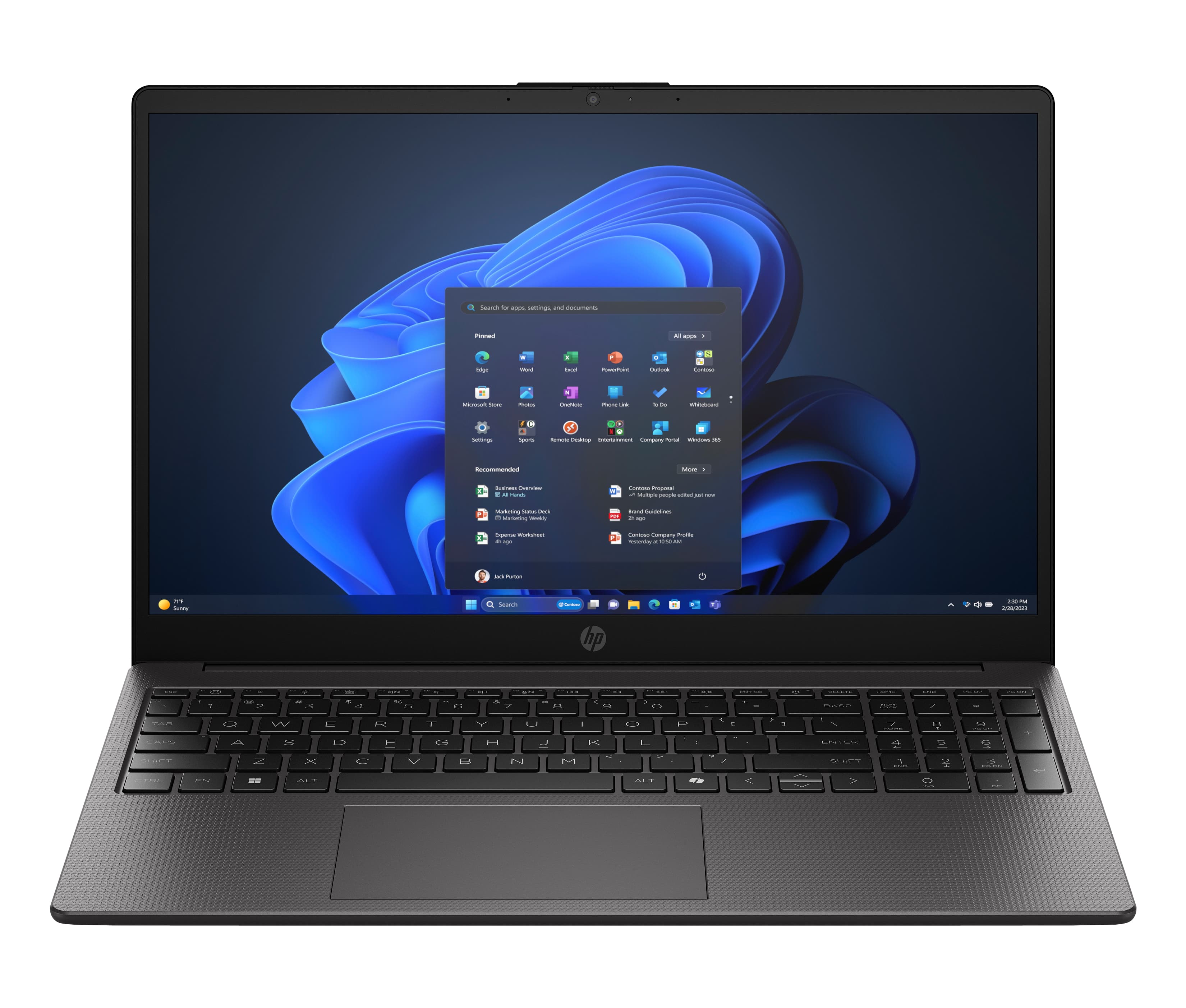 HP 250R 15.6 inch G10 Notebook PC Intel Core 5 120U Portátil 39,6 cm (15.6") Full HD 16 GB DDR5-SDRAM 512 GB SSD Wi-Fi 6 (802.11ax) Windows 11 Pro Negro