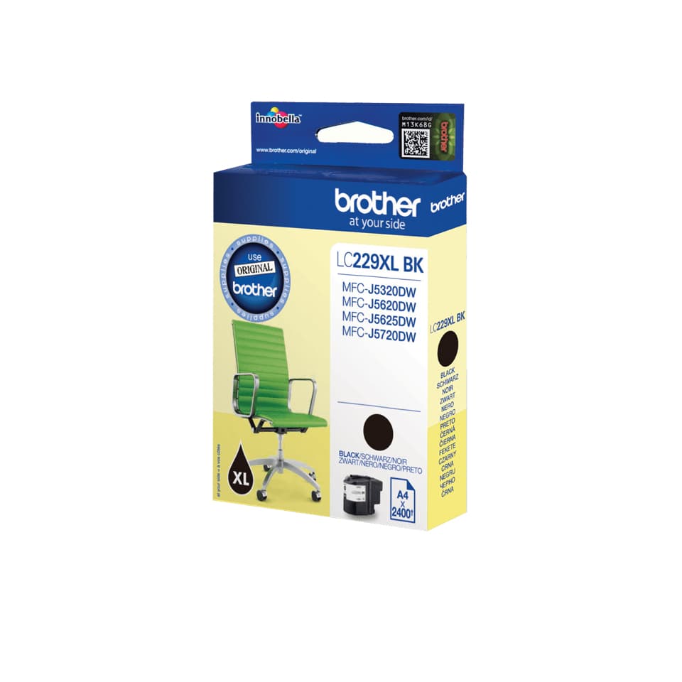 Brother LC229XLBKBP cartucho de tinta 1 pieza(s) Original Negro