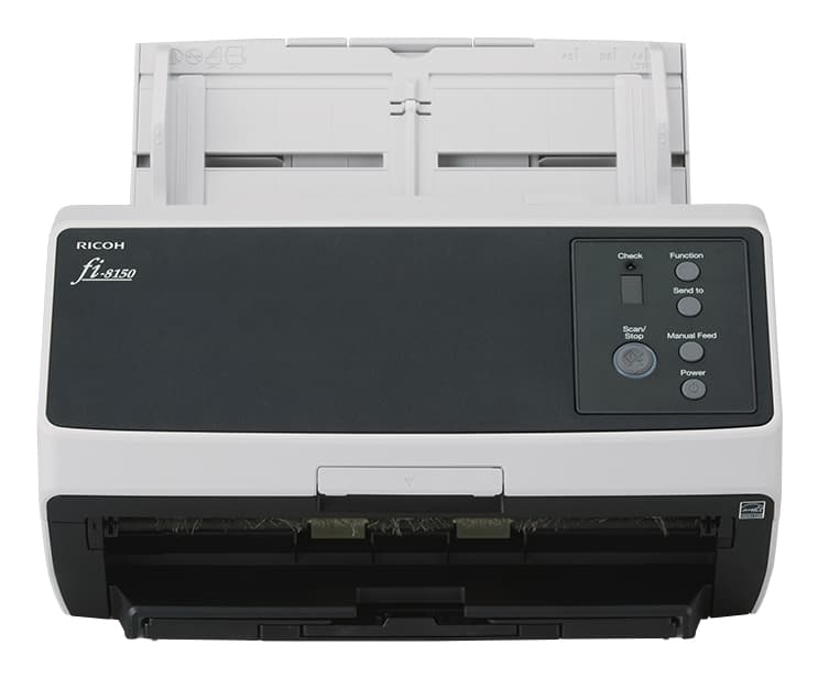 Ricoh FI-8150 Alimentador automático de documentos (ADF) + escáner de alimentación manual 600 x 600 DPI A4 Negro, Gris