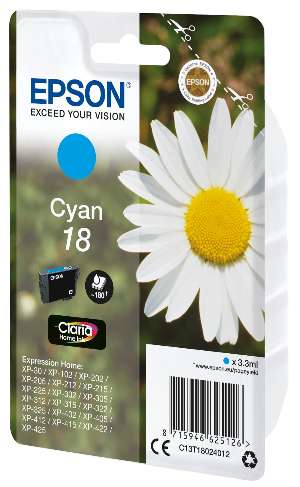 Epson Daisy Tinta cian 18 Claria Home Margarita
