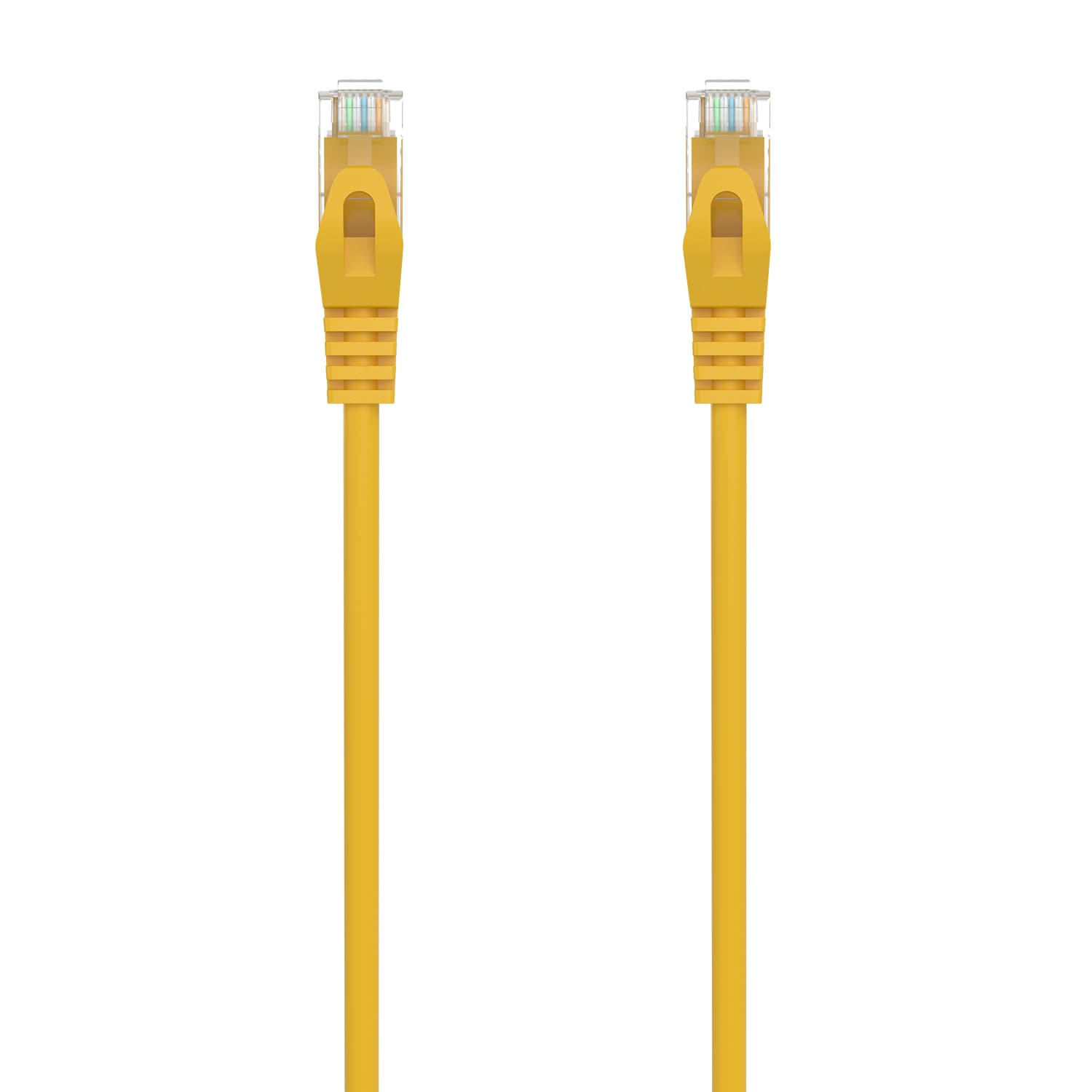 AISENS Cable de Red Latiguillo RJ45 LSZH Cat.6A 500 Mhz UTP AWG24, Amarillo, 2.0M