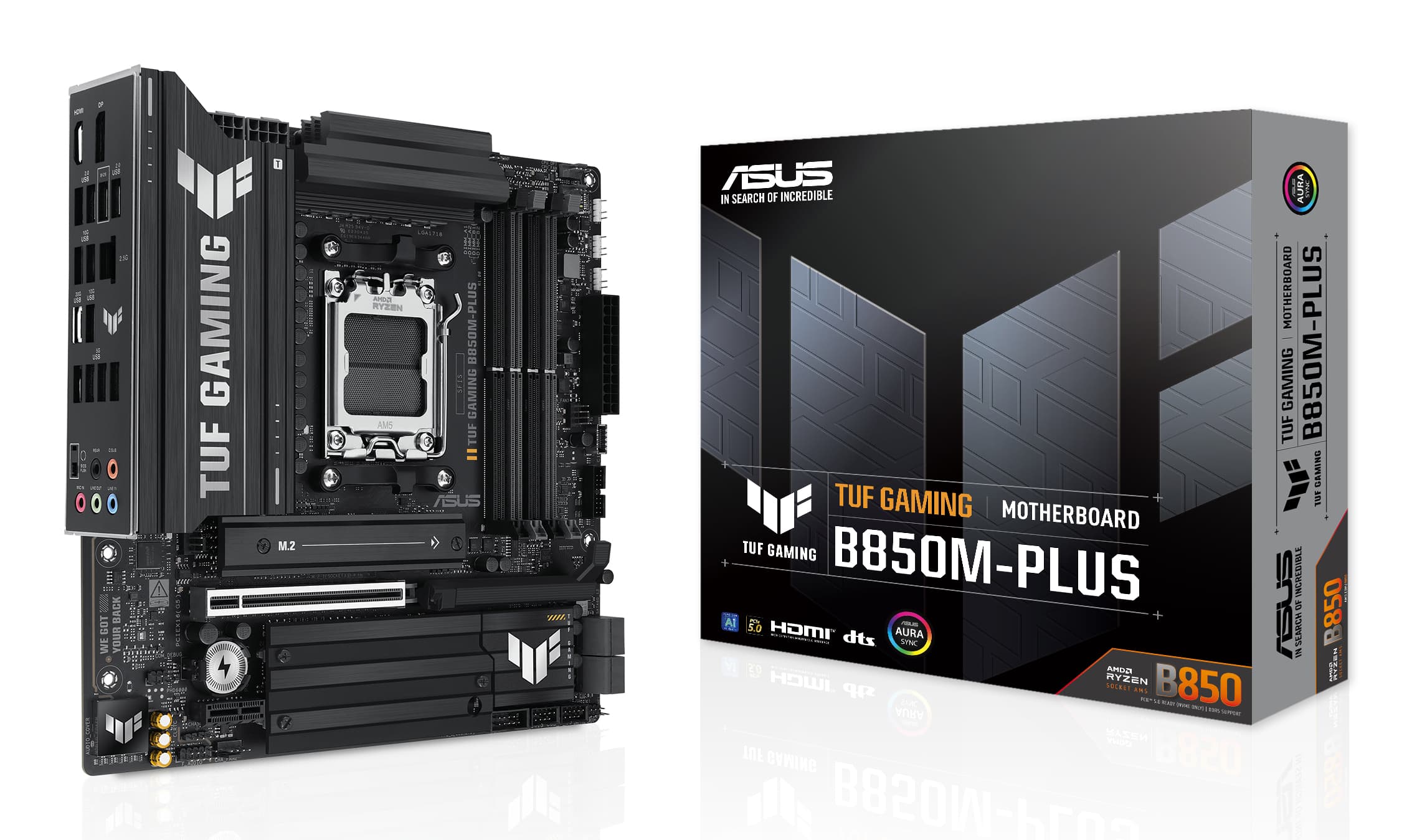 ASUS TUF GAMING B850M-PLUS AMD B850 Zócalo AM5 micro ATX