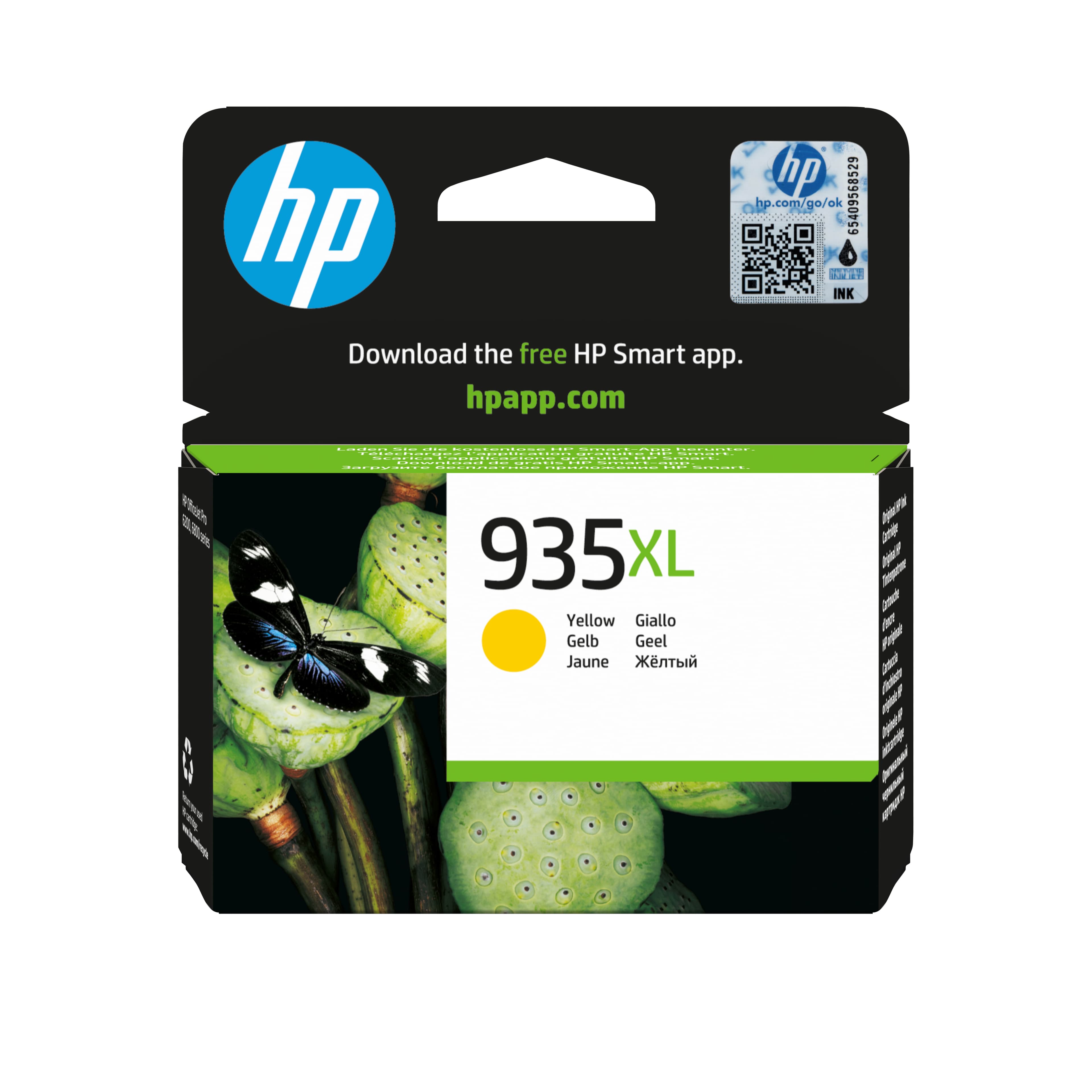 HP Cartucho de tinta original 935XL de alta capacidad amarillo