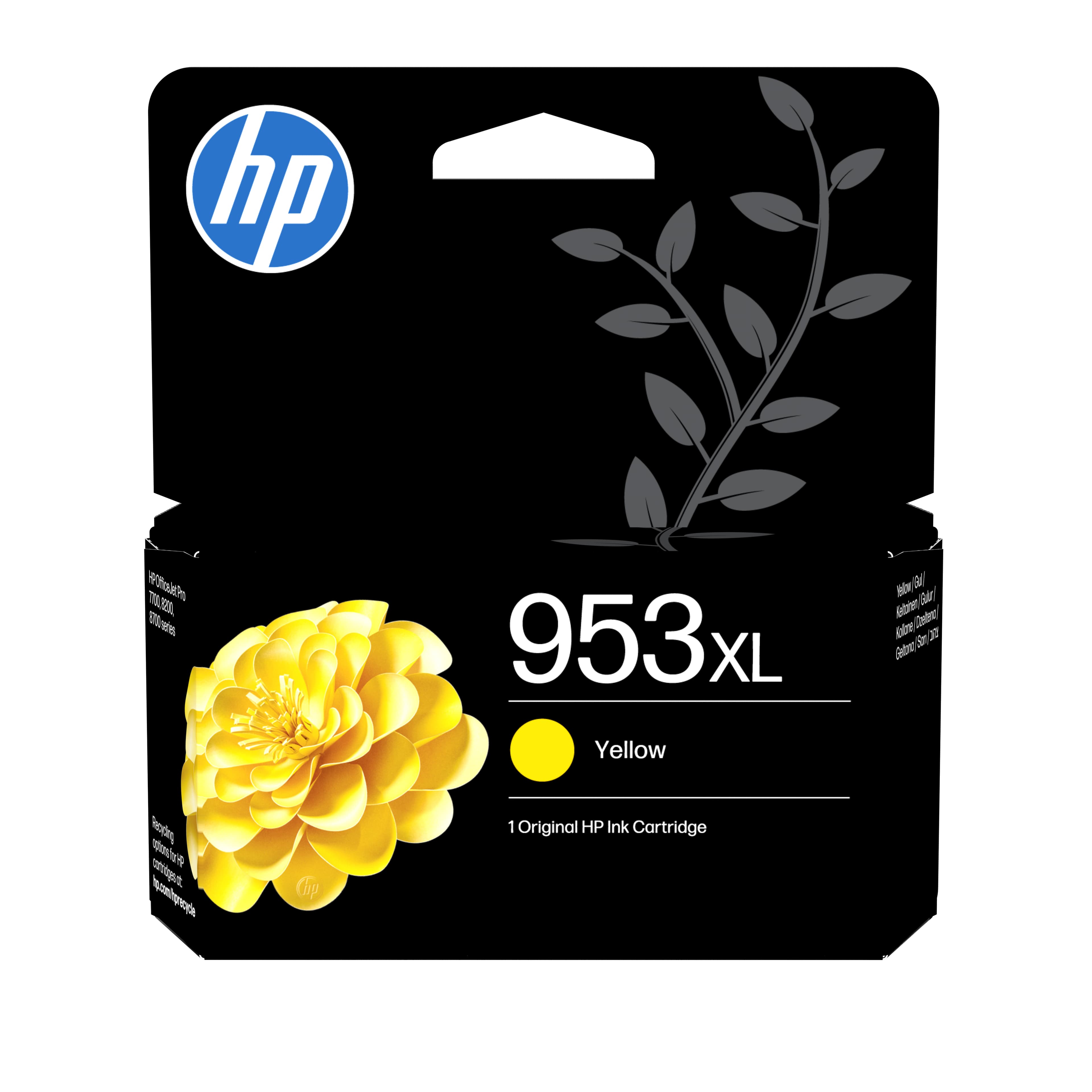 HP Cartucho de tinta Original 953XL de alto rendimiento amarillo