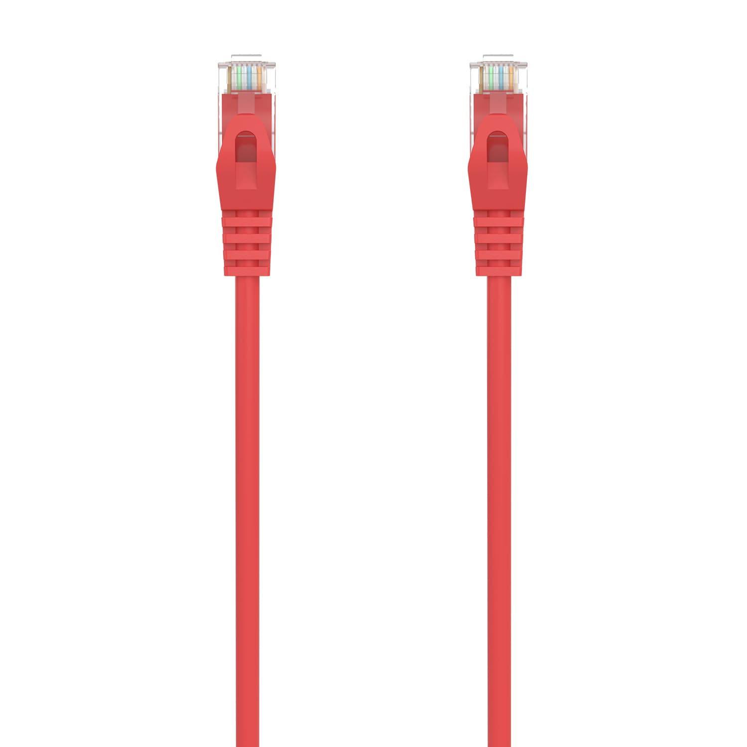 AISENS Cable de Red Latiguillo RJ45 LSZH Cat.6A 500 Mhz UTP Awg24, Rojo, 25CM