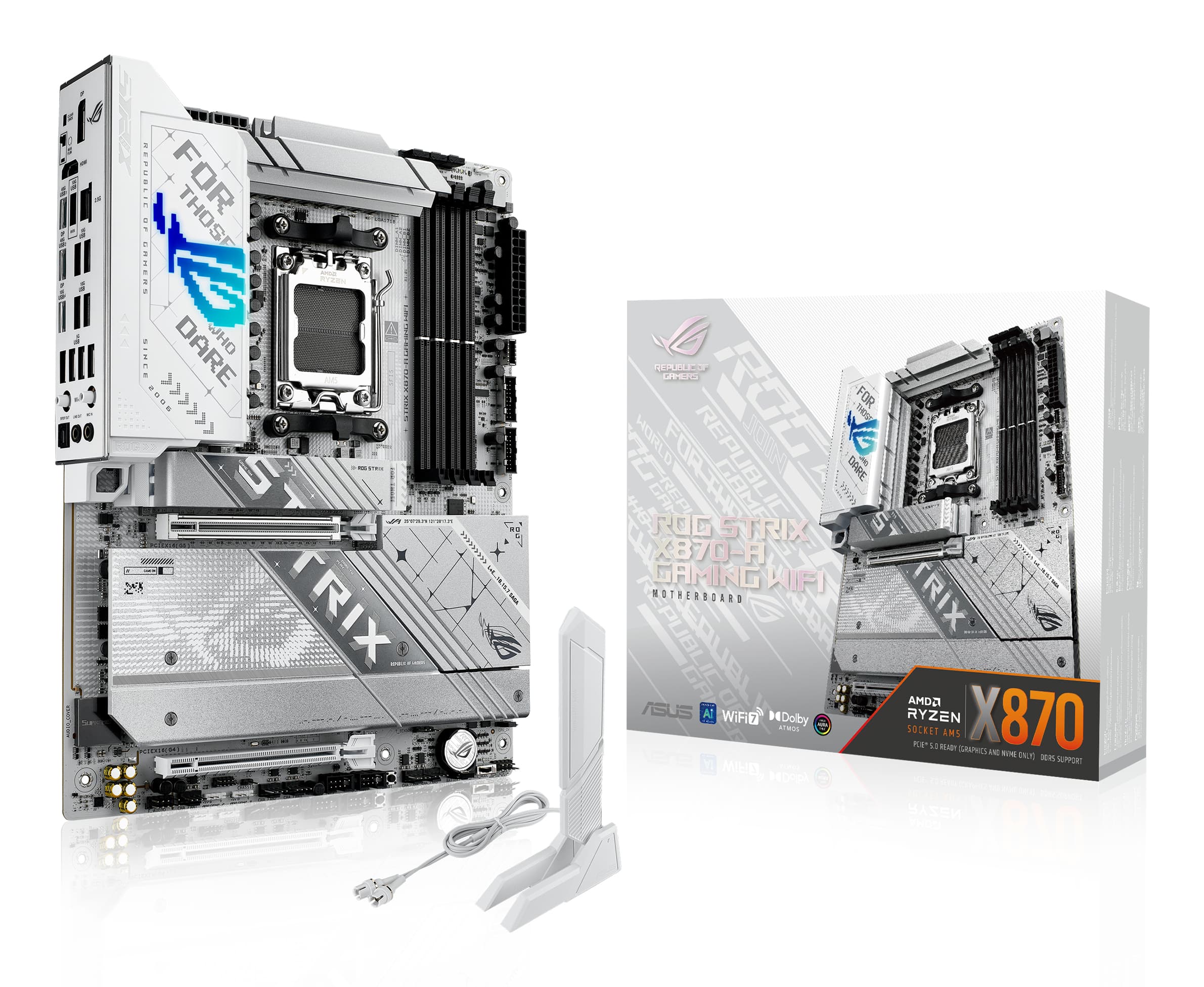 ASUS ROG STRIX X870-A GAMING WIFI AMD X870 Zócalo AM5 ATX