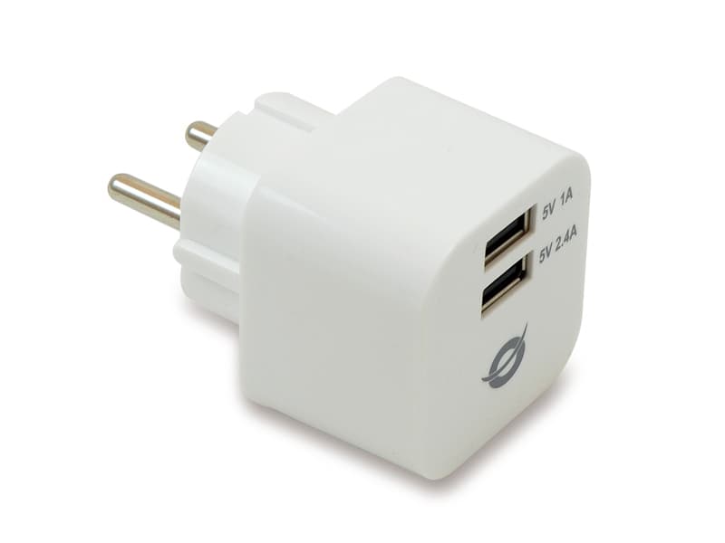 Conceptronic Cargador USB de 2 puertos y 3.4 A