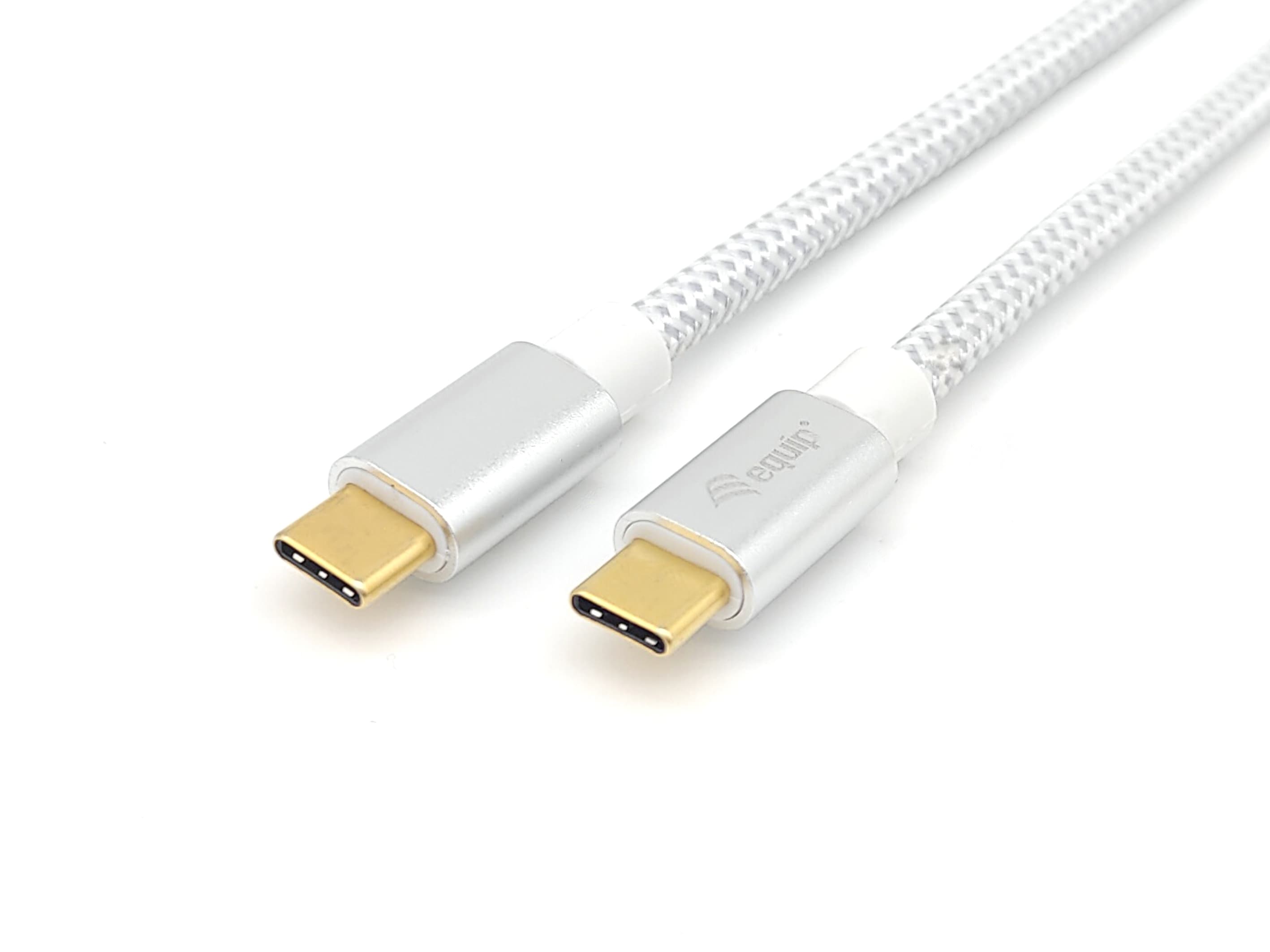 Equip 128355 Cable USB 3.2 Gen 2 C a C, M/M, 0,5m, PD 100W , 4K/60Hz, 10Gbps, Blanco
