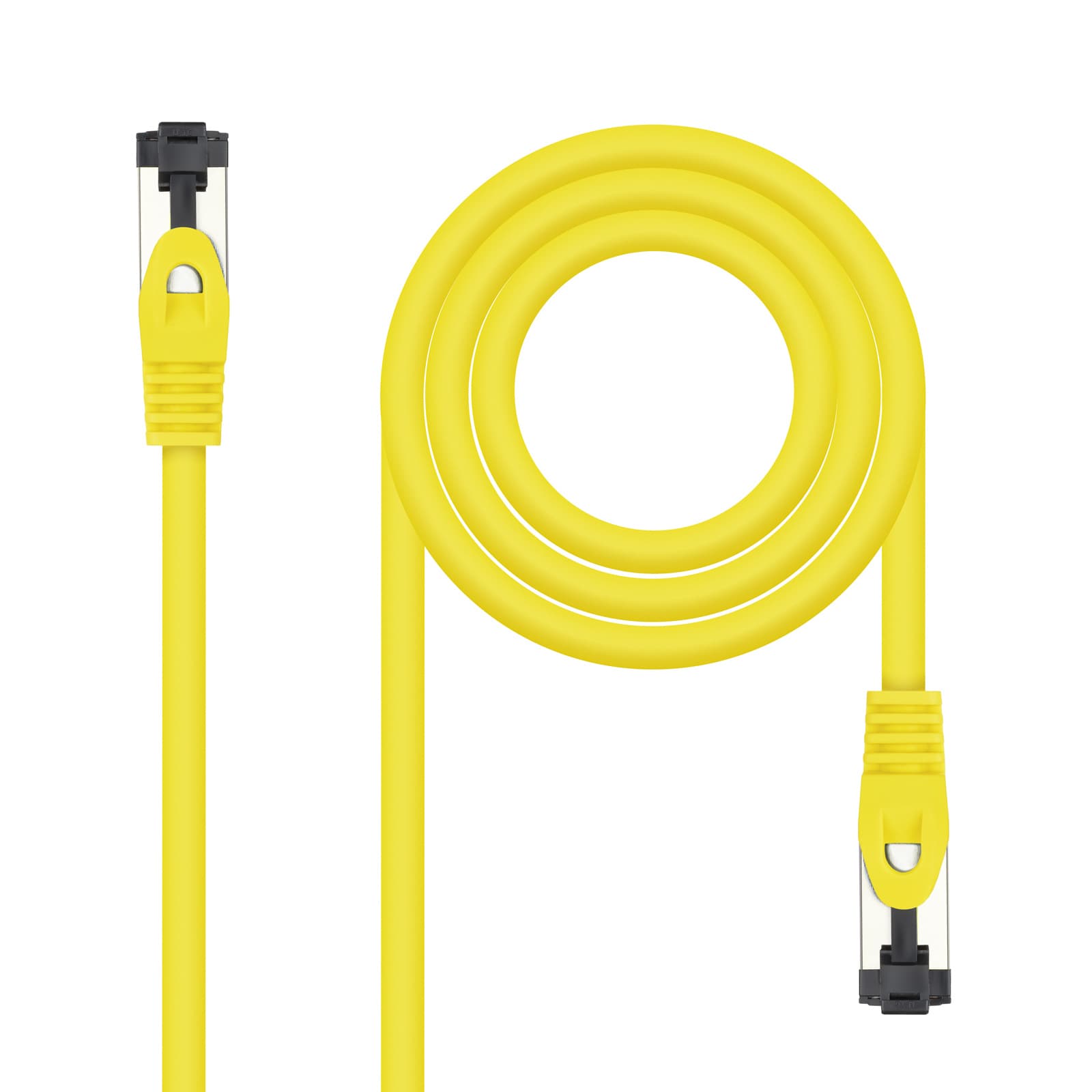 Nanocable Cable de Red Latiguillo Cat.8.1 2GHz LSZH SSTP AWG26, Amarillo, 2 m