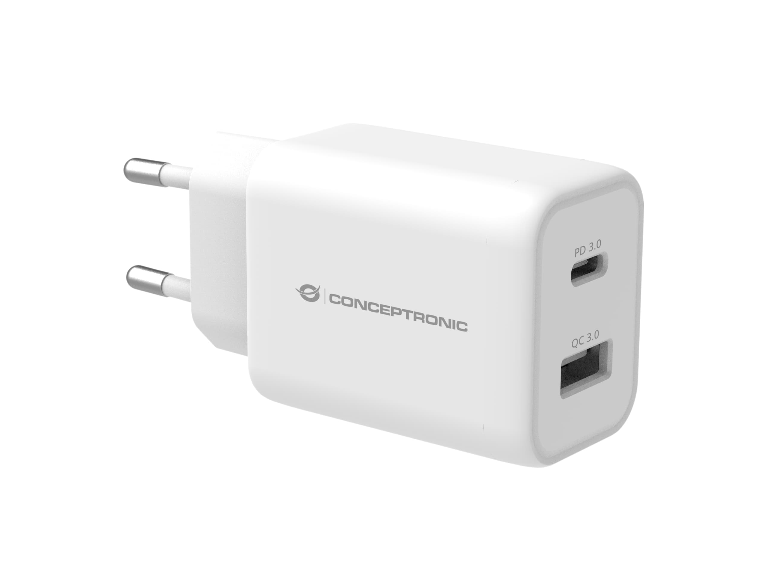Conceptronic ALTHEA11W cargador de dispositivo móvil Universal Blanco Corriente alterna Carga rápida Interior