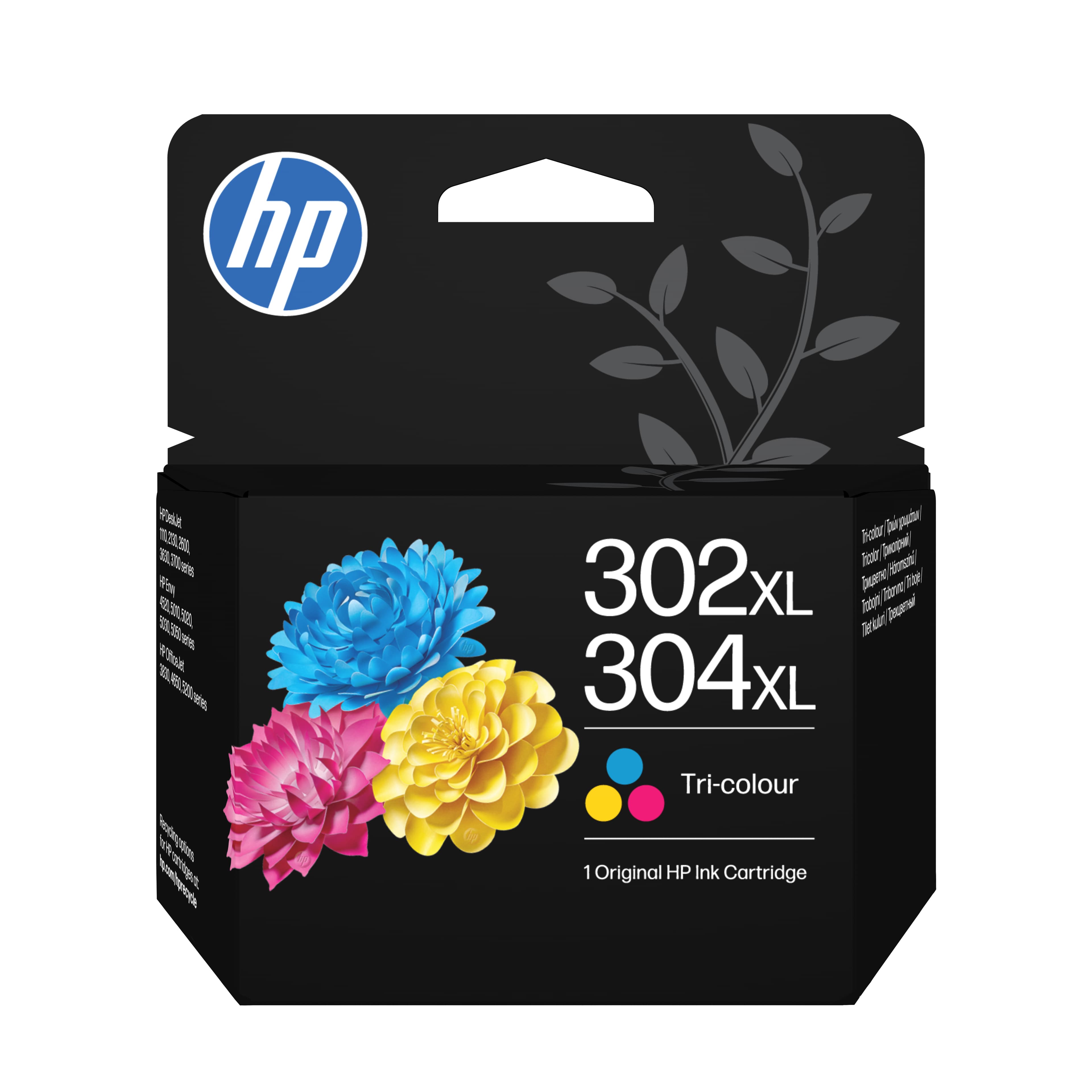 HP Cartucho de Tinta Original 302XL/304XL tricolor