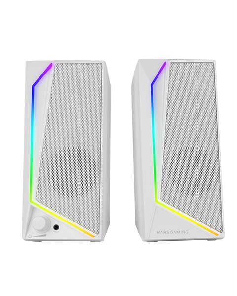 Mars Gaming MS72W altavoz Blanco Alámbrico 15 W