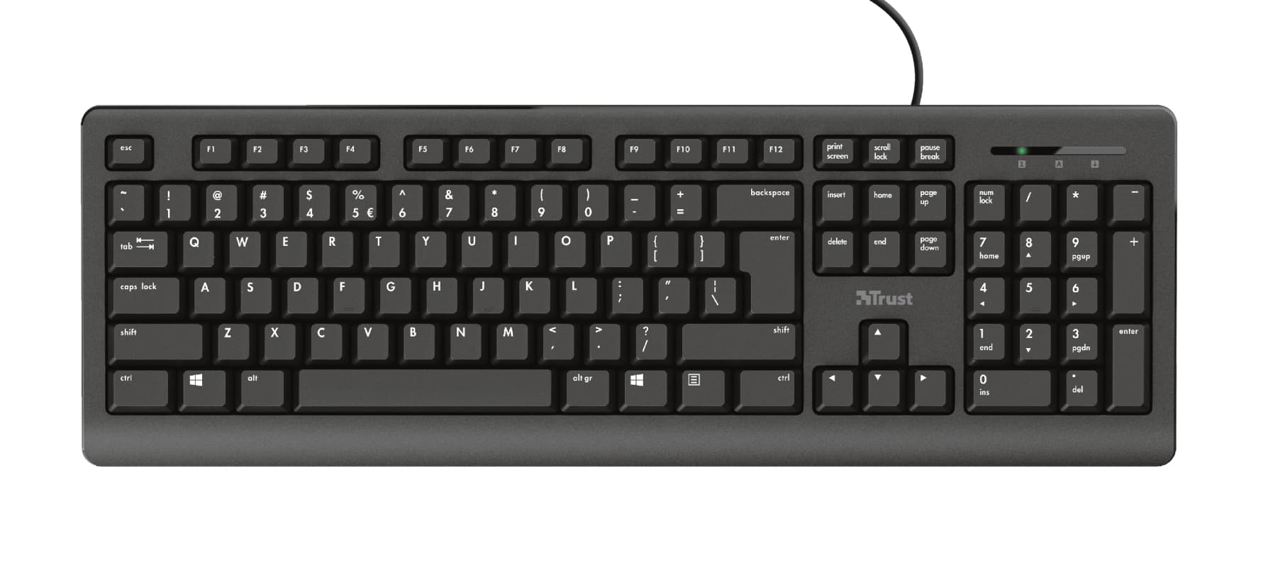 Trust Primo teclado Universal USB QWERTY Español Negro