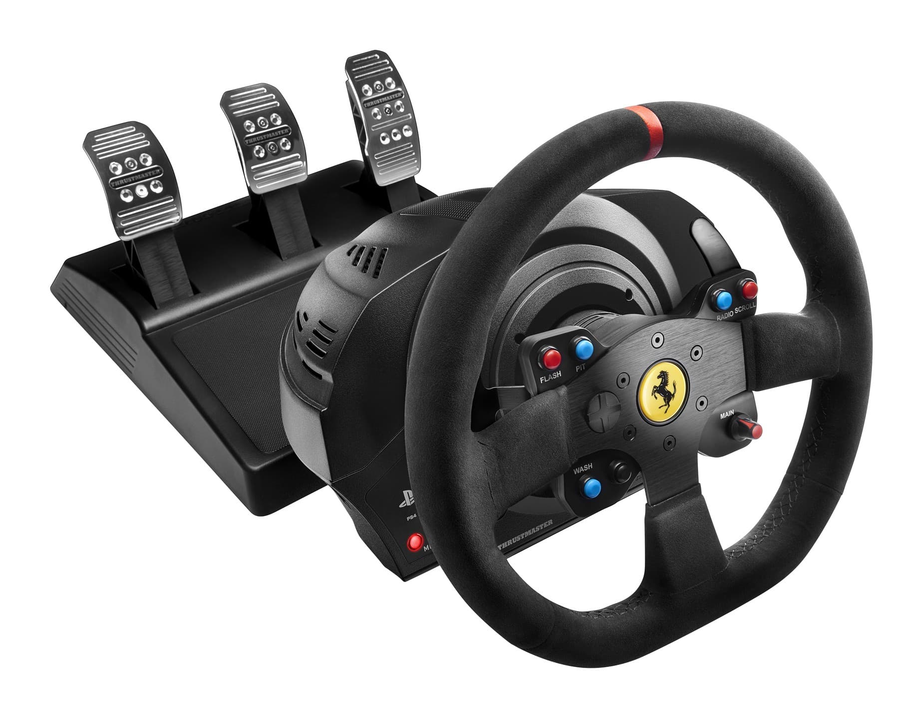 Thrustmaster T300 Ferrari Integral Racing Wheel Alcantara Edition Negro Volante + Pedales Analógico/Digital PC, PlayStation 4, Playstation 3