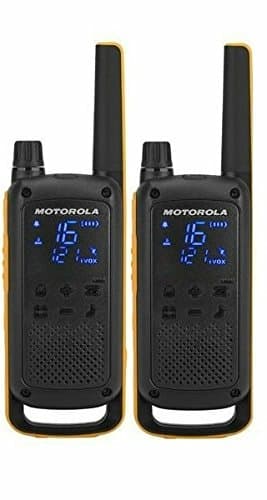 Motorola T82 Extreme Twin Pack two-way radios 16 canales Negro, Naranja