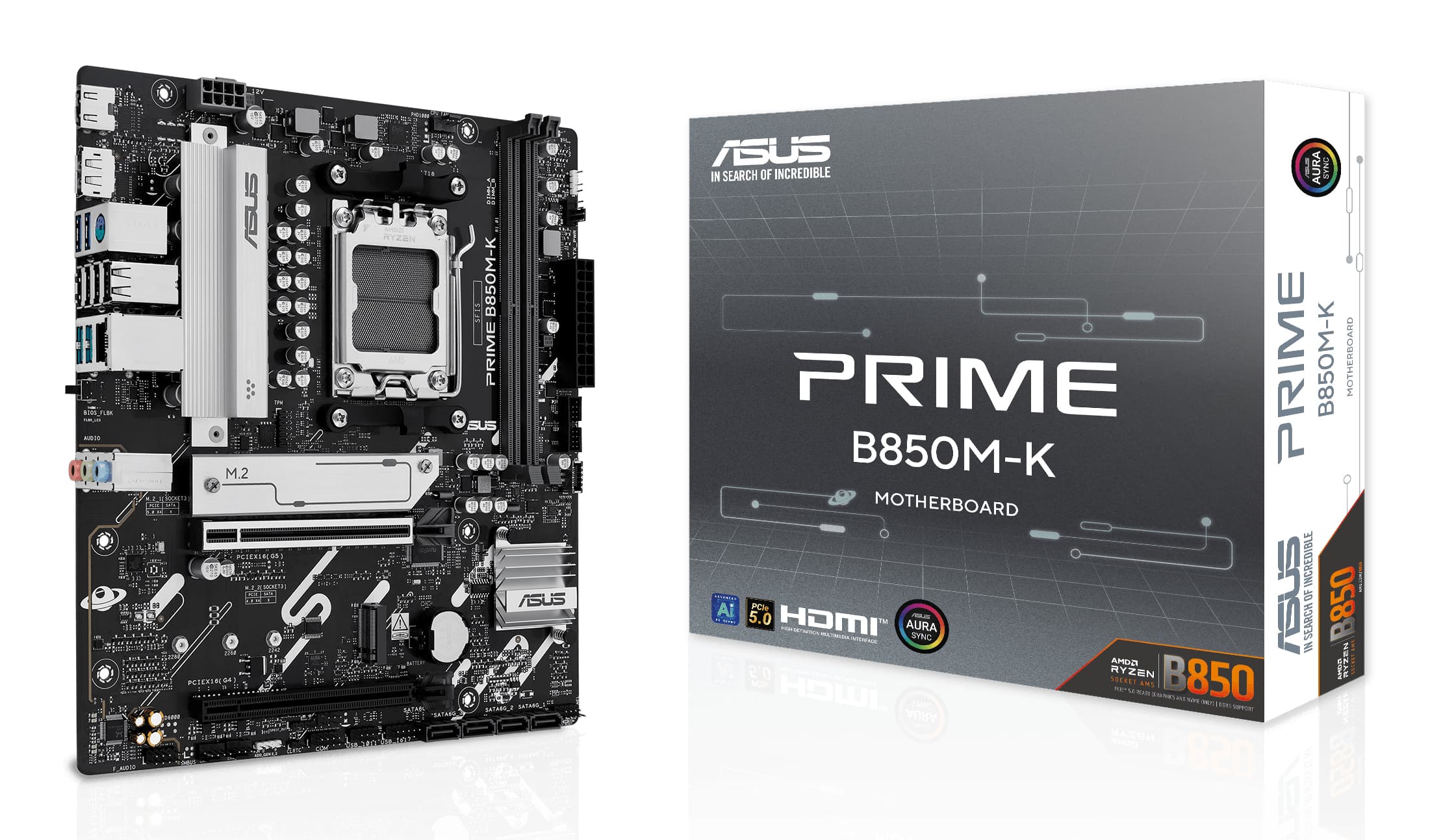 ASUS PRIME B850M-K AMD B850 Zócalo AM5 micro ATX