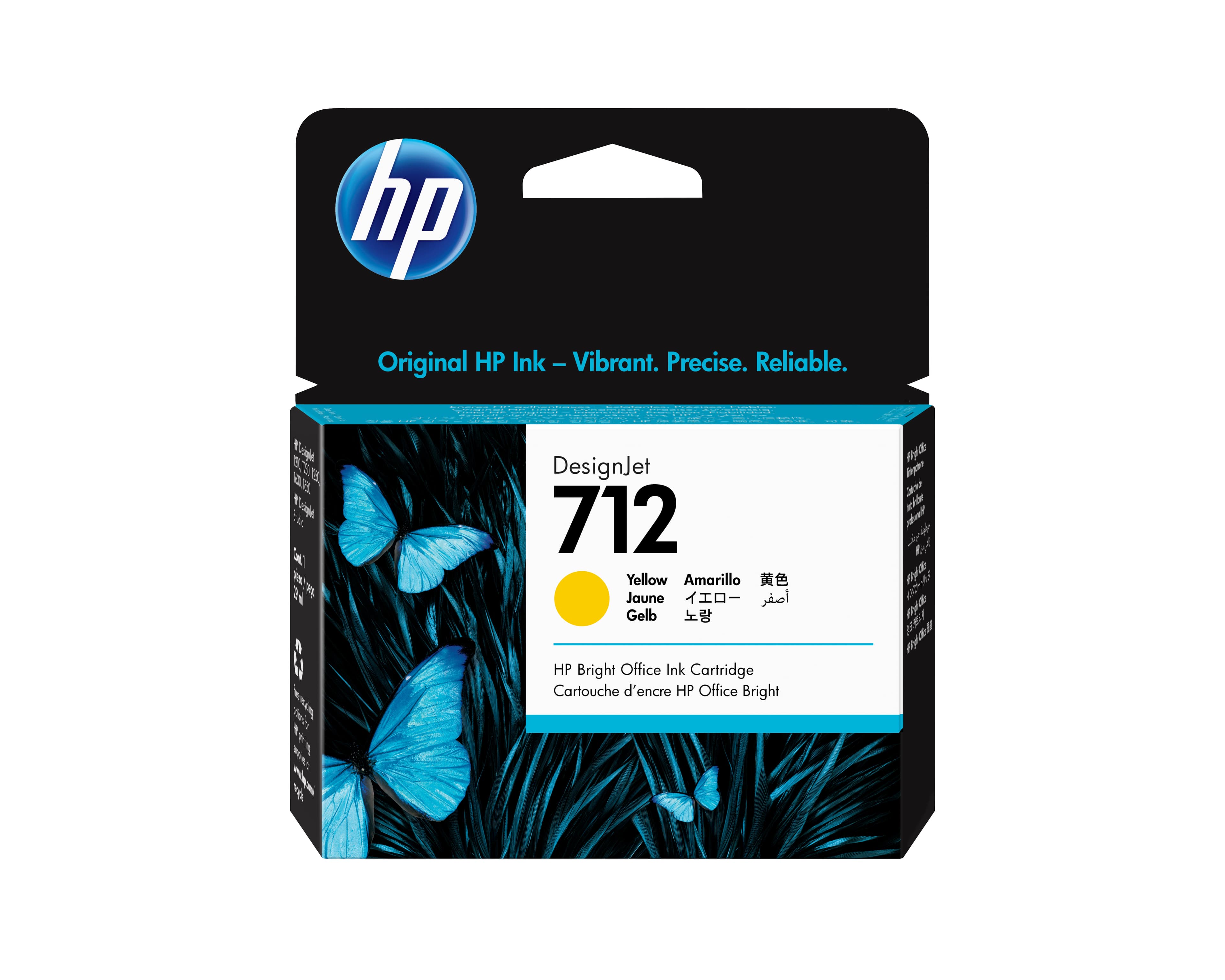 HP Cartucho de Tinta DesignJet 712 amarillo de 29 ml