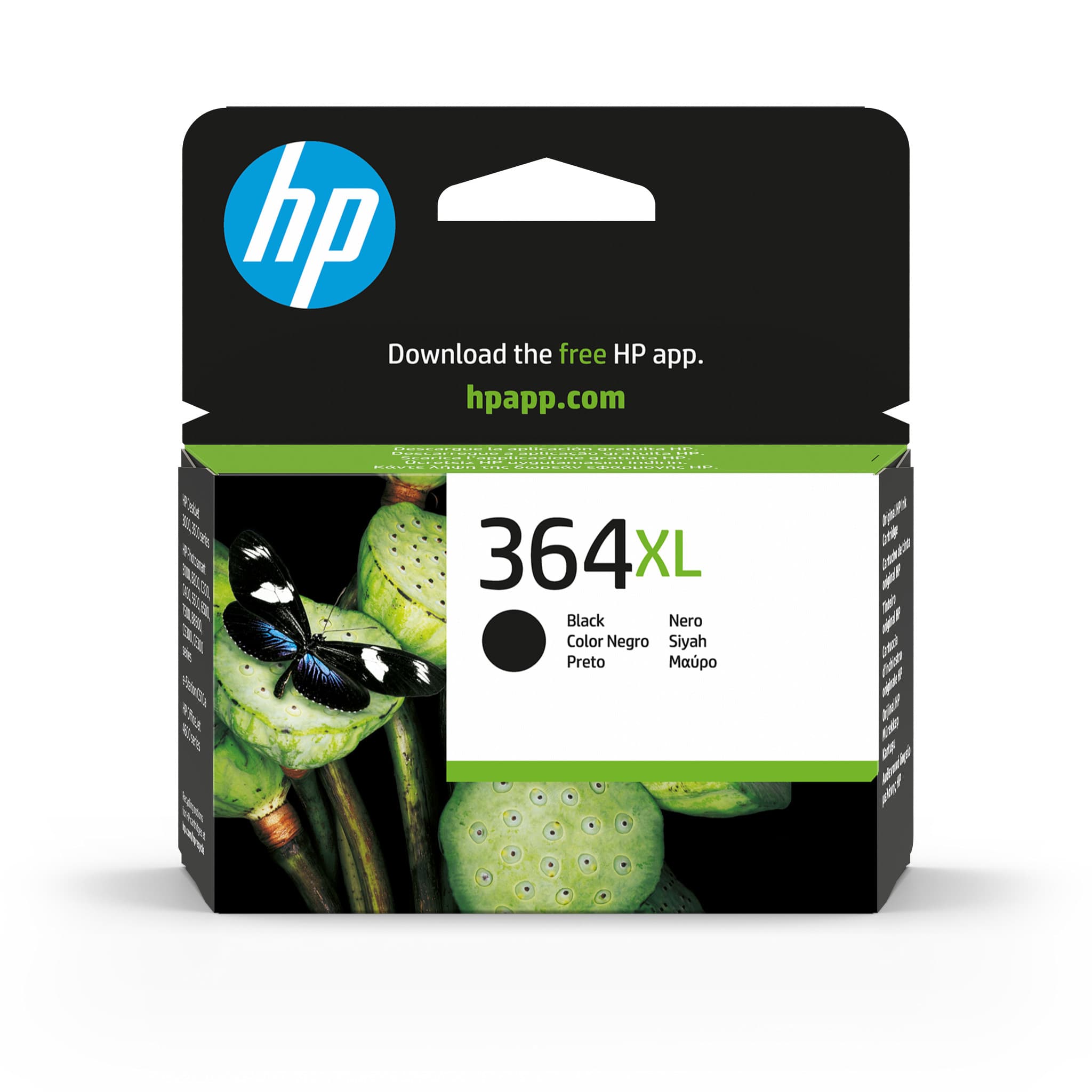HP Cartucho de tinta original 364XL de alta capacidad negro