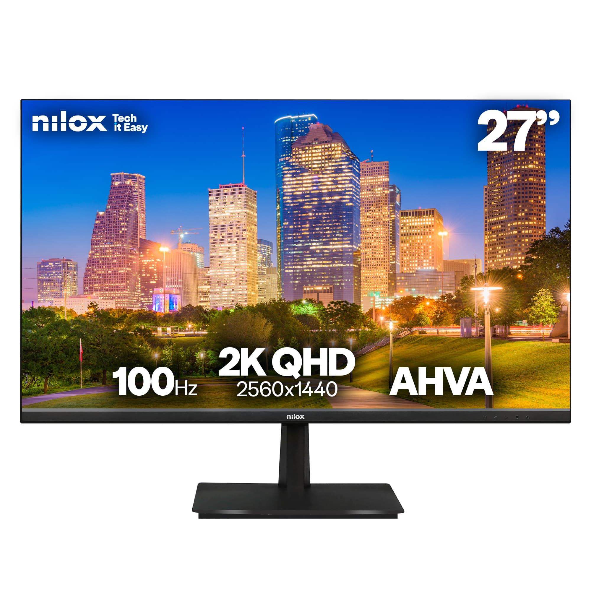 Nilox NXM272K012 pantalla para PC 68,6 cm (27") 2560 x 1440 Pixeles 2K Negro