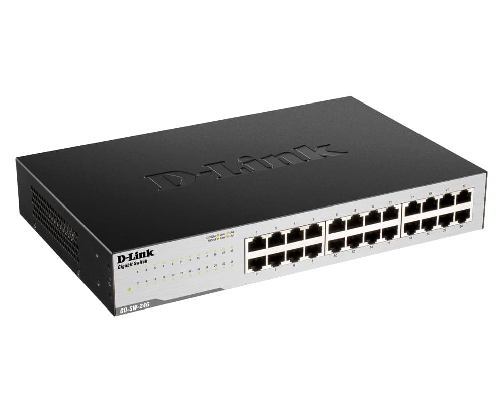 D-Link GO-SW-24G switch No administrado Gigabit Ethernet (10/100/1000) Negro