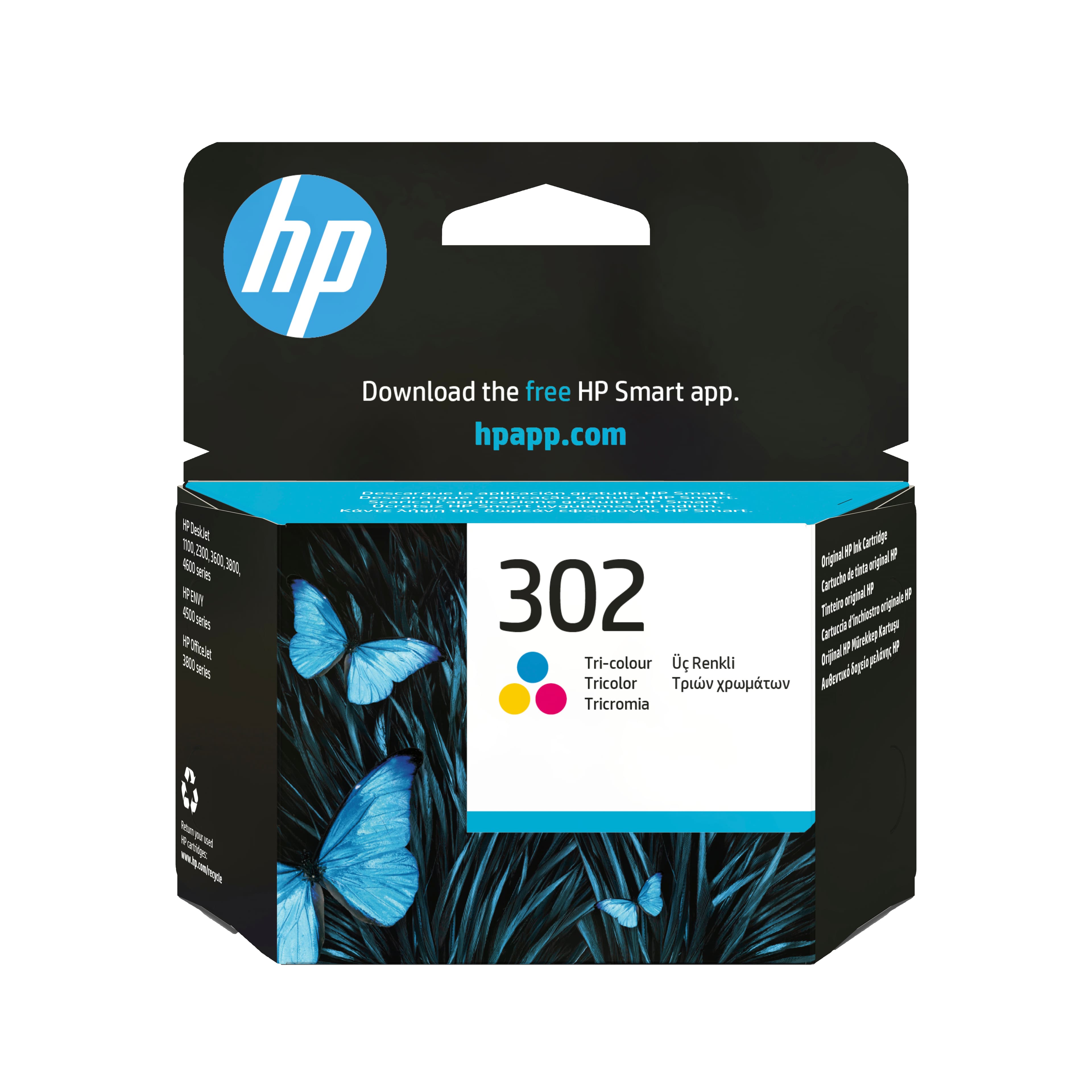HP Cartucho de tinta original 302 tricolor
