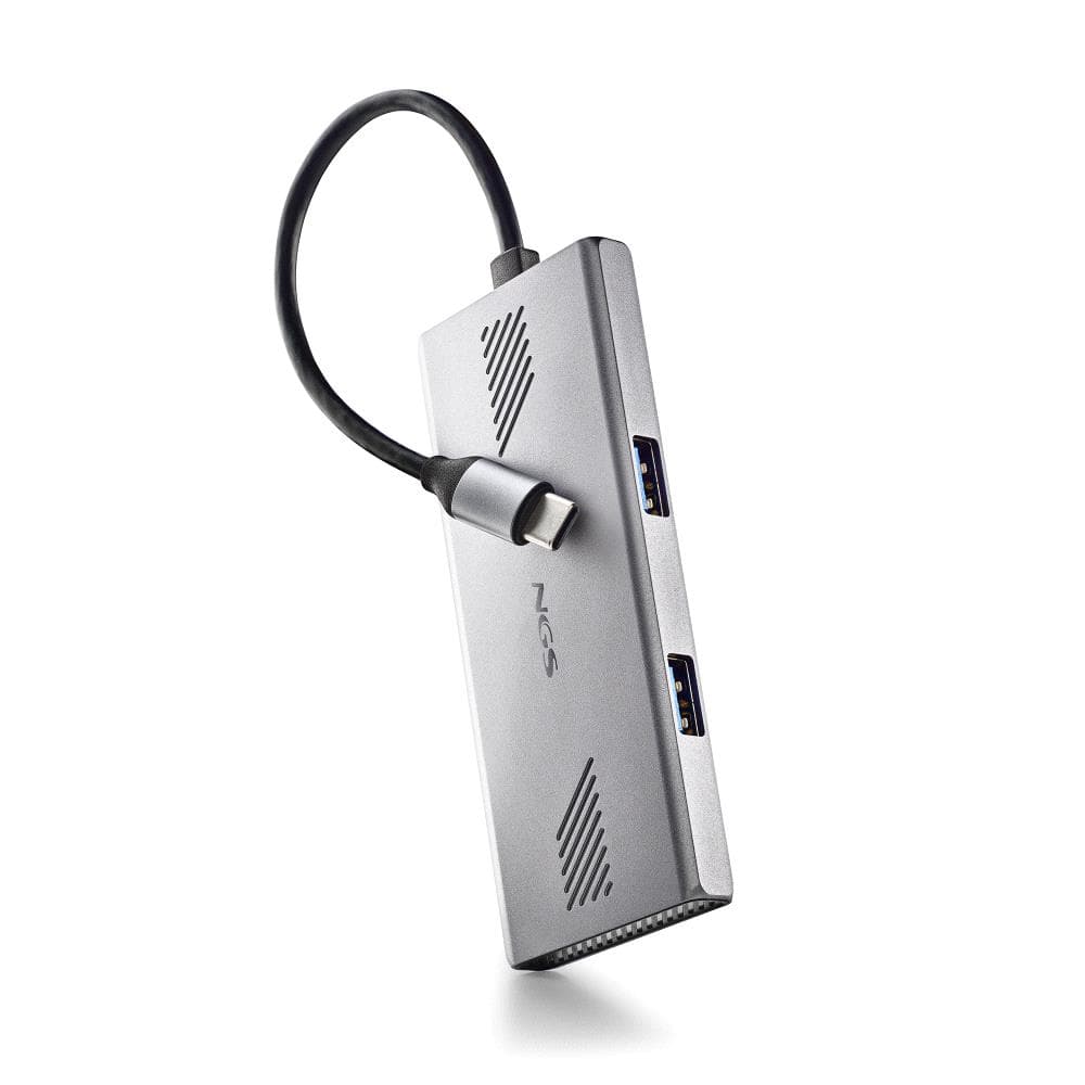 NGS WONDERDUO-C USB Tipo C 5000 Mbit/s Plata