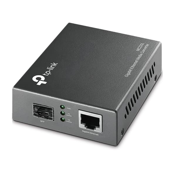 TP-Link Omada MC220L convertidor de medio 1000 Mbit/s Multimodo, Monomodo Negro