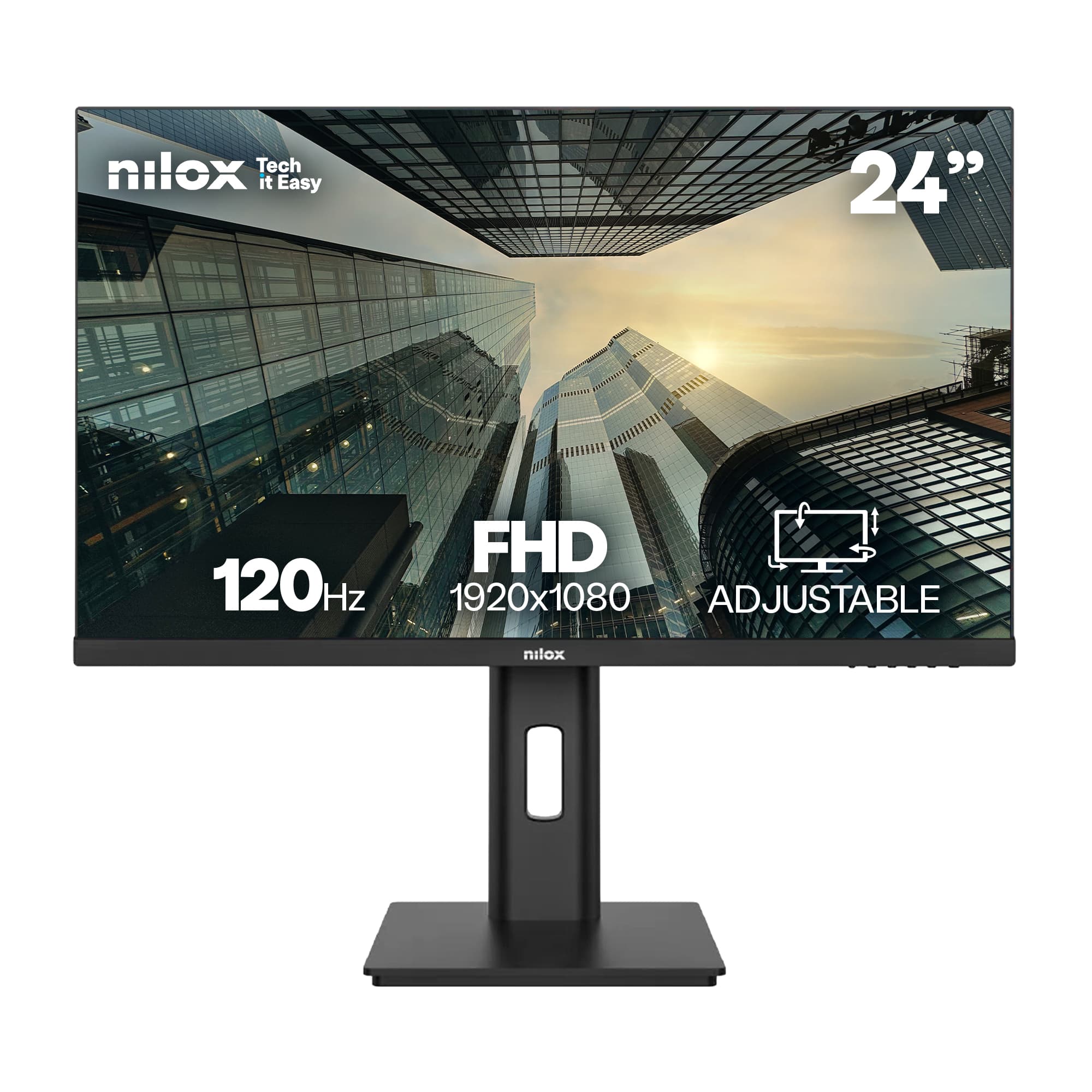 Nilox NXM24REG1201 pantalla para PC 61 cm (24") 1920 x 1080 Pixeles Full HD LED Negro
