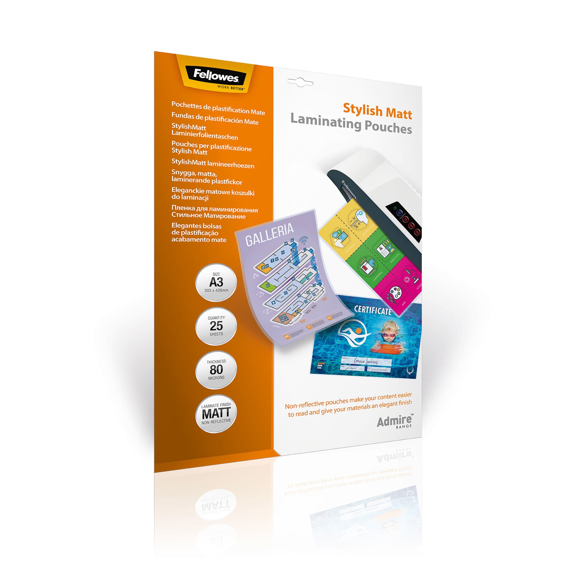 Fellowes 5602201 plastificador 25 pieza(s)